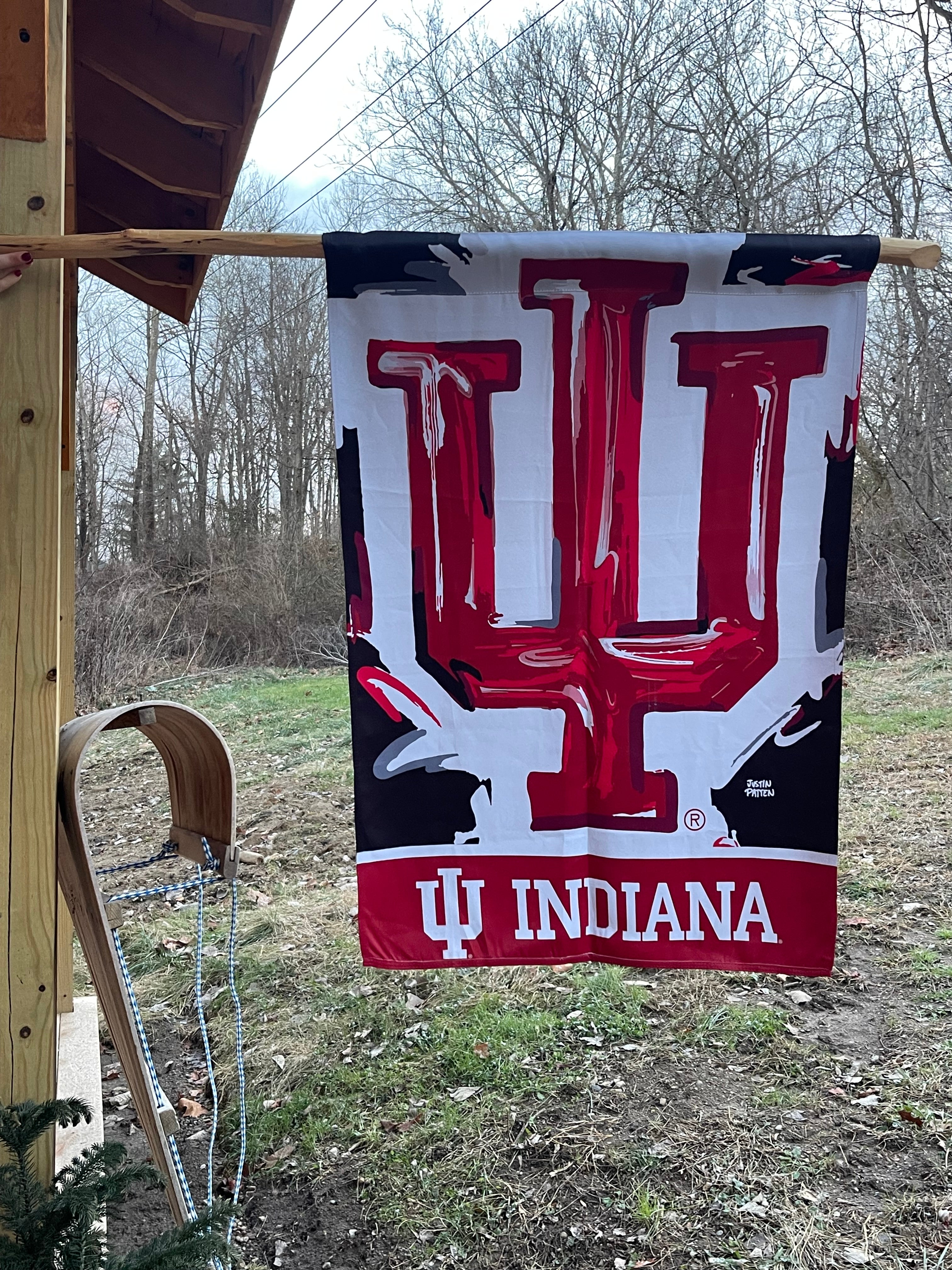 Indiana University IU House Flag by Justin Patten V2