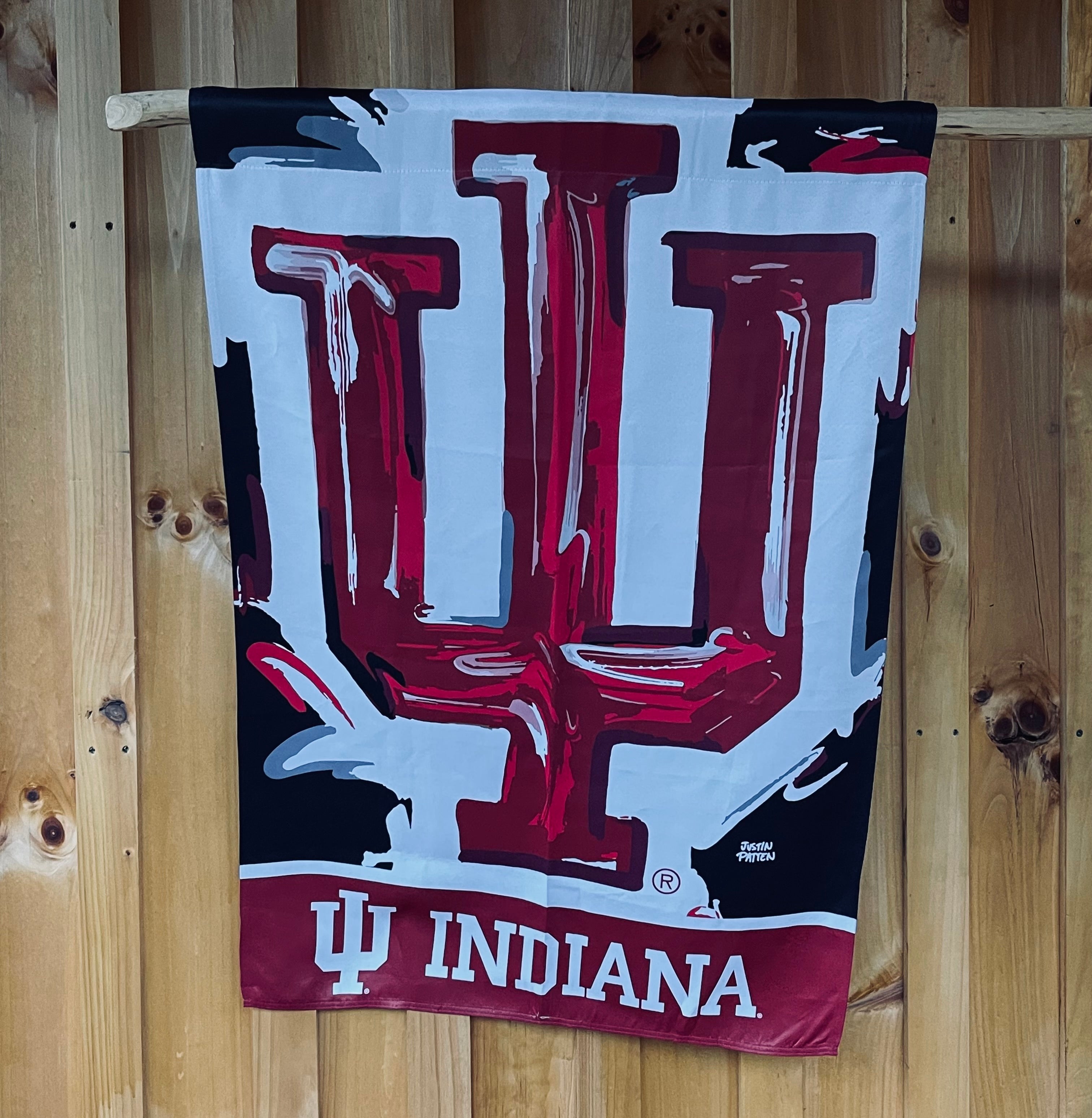Indiana University IU House Flag by Justin Patten V2