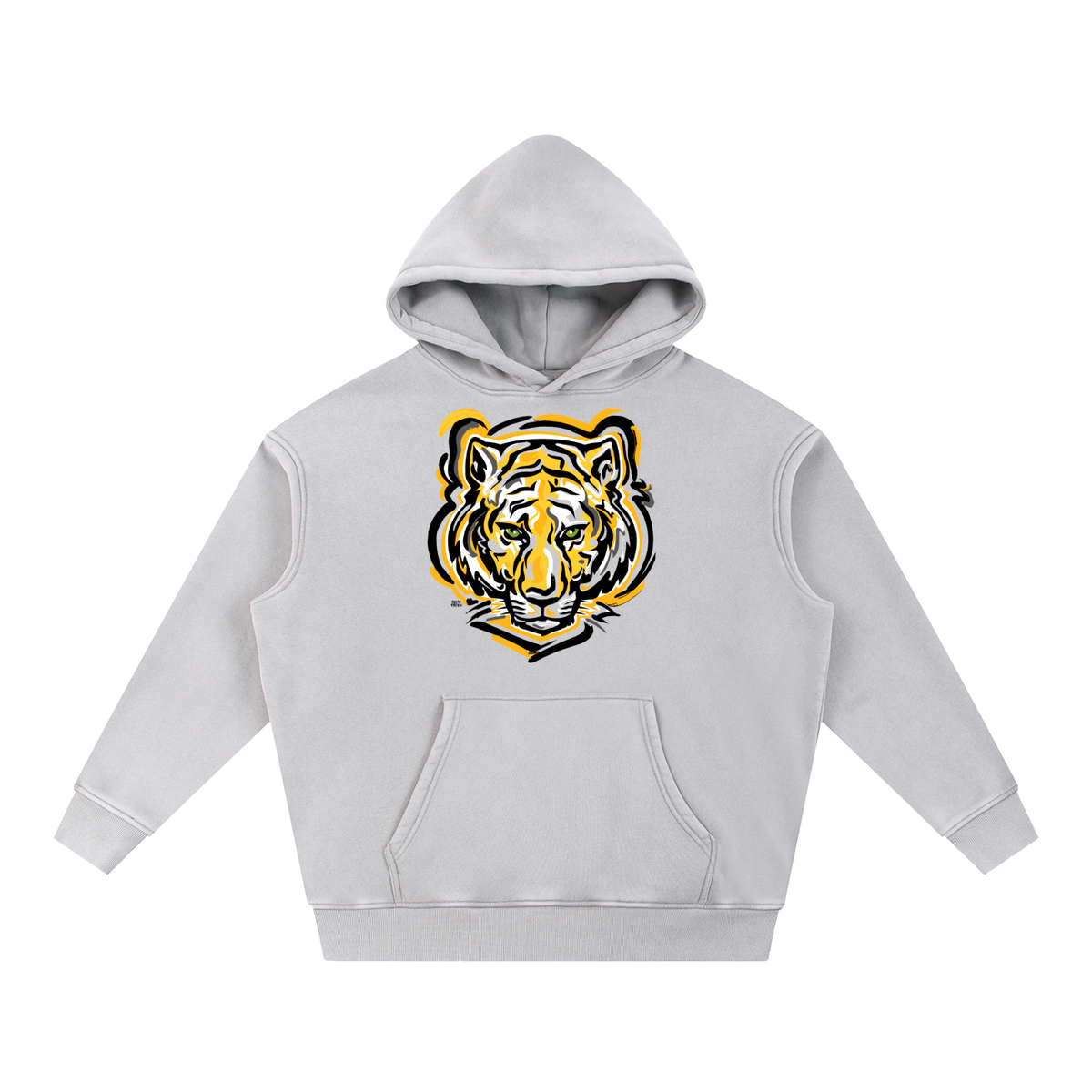 DePauw University Tiger Oversized Heavy Hoodie by Justin Patten