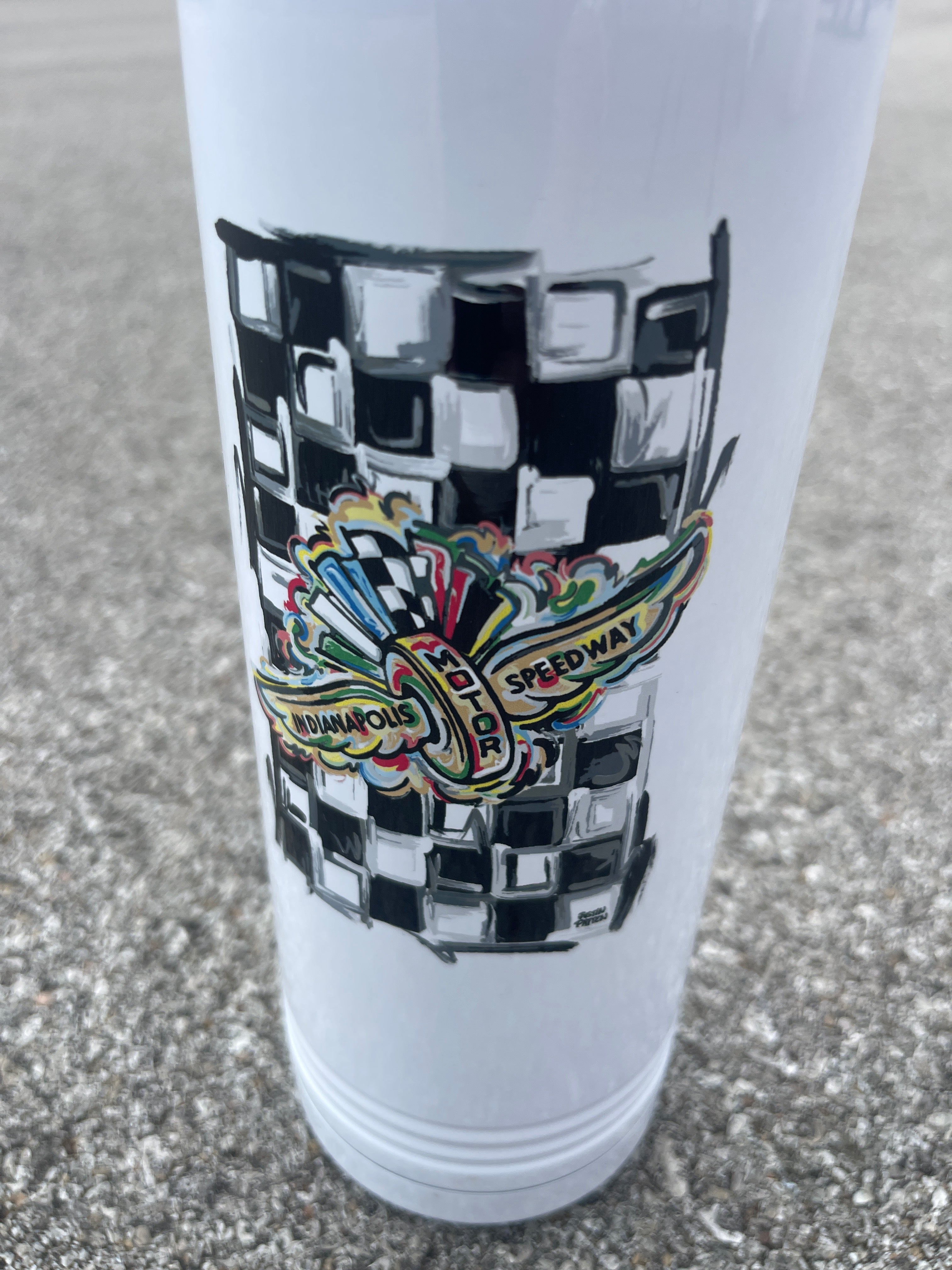 Indianapolis Motor Speedway Water Bottle by Justin Patten