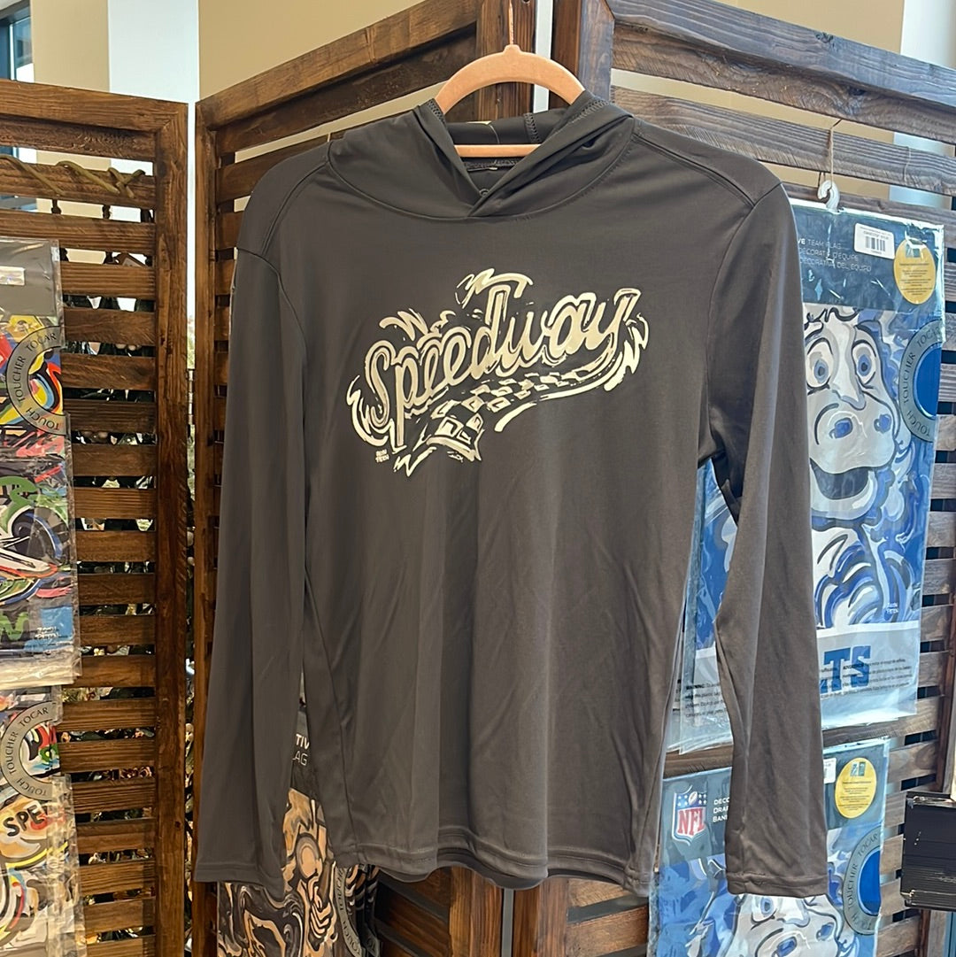 Speedway Youth Hooded Tee by Justin Patten