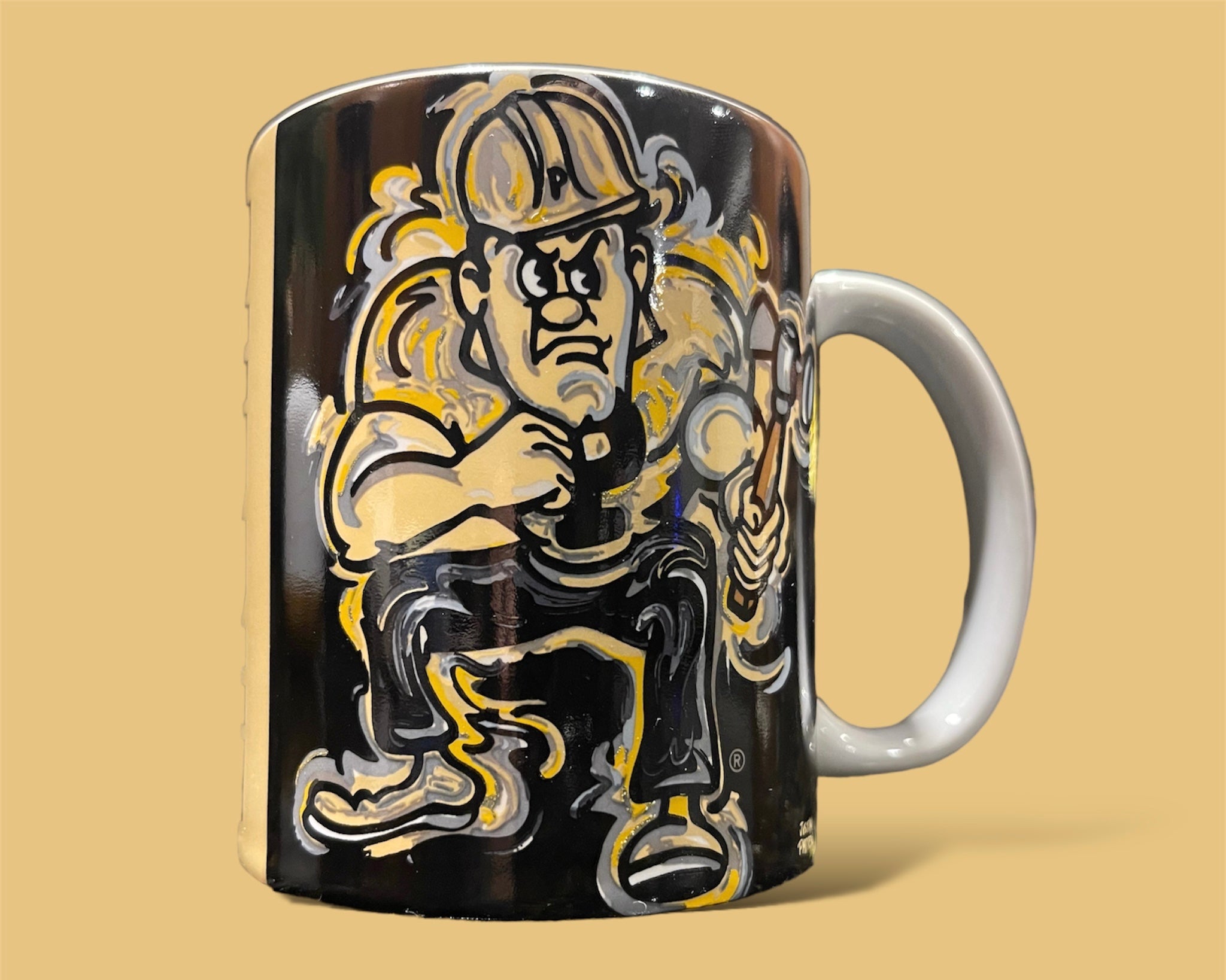 Purdue Pete Portrait Ceramic Mug by Justin Patten