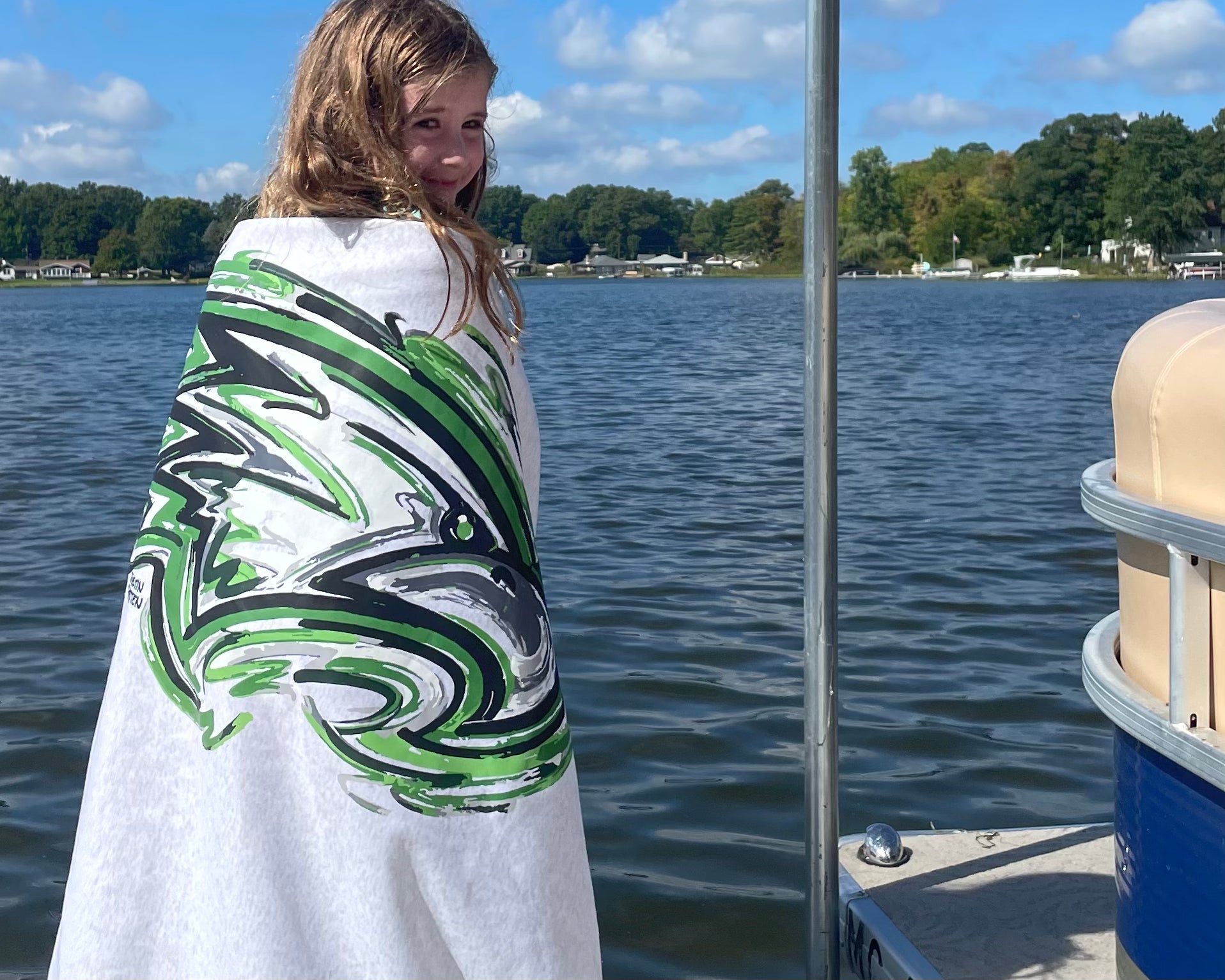 Zionsville Eagle Fleece Blanket by Justin Patten