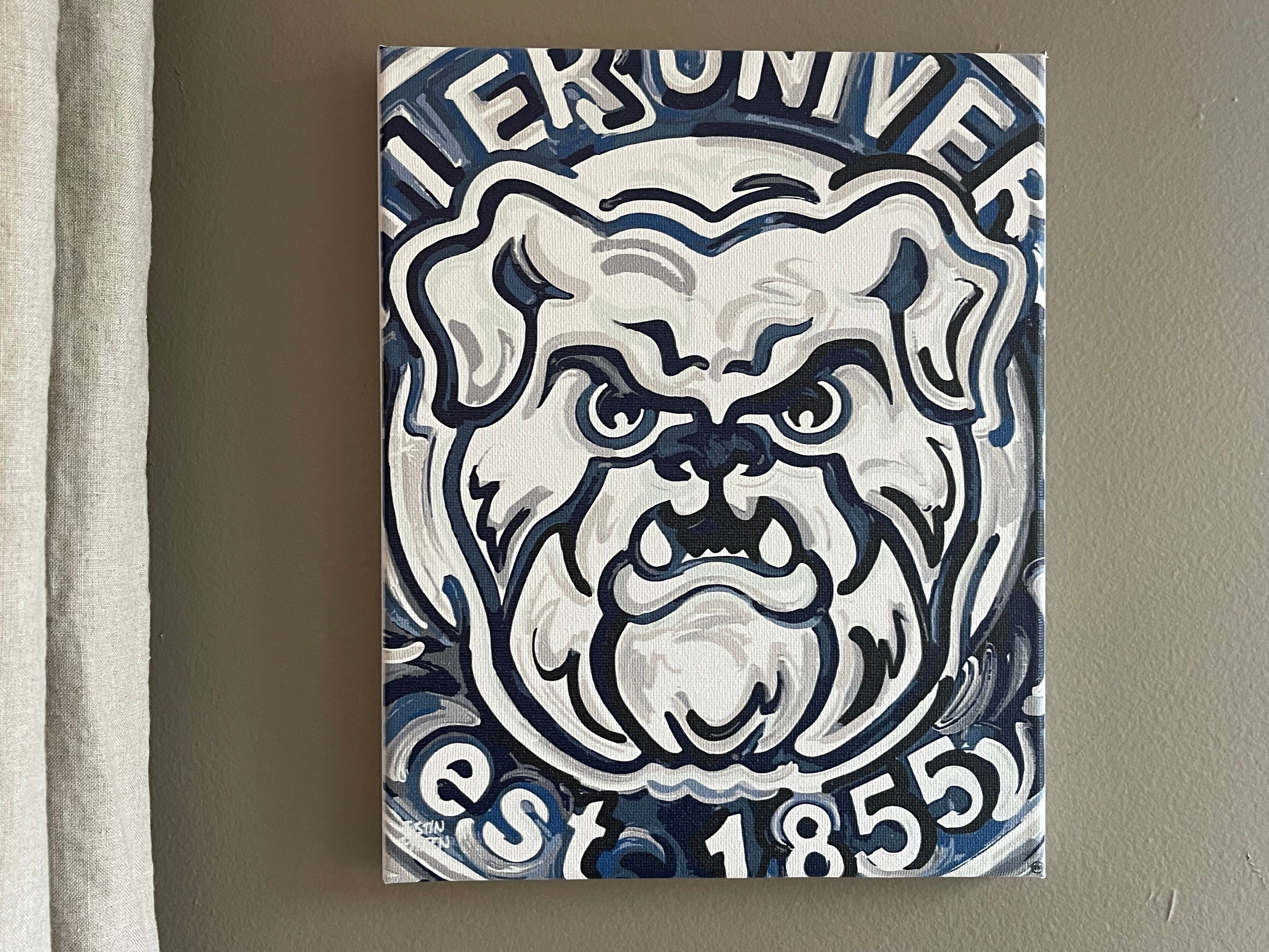Butler University 8" x 10" Bulldog Wrapped Canvas Print by Justin Patten