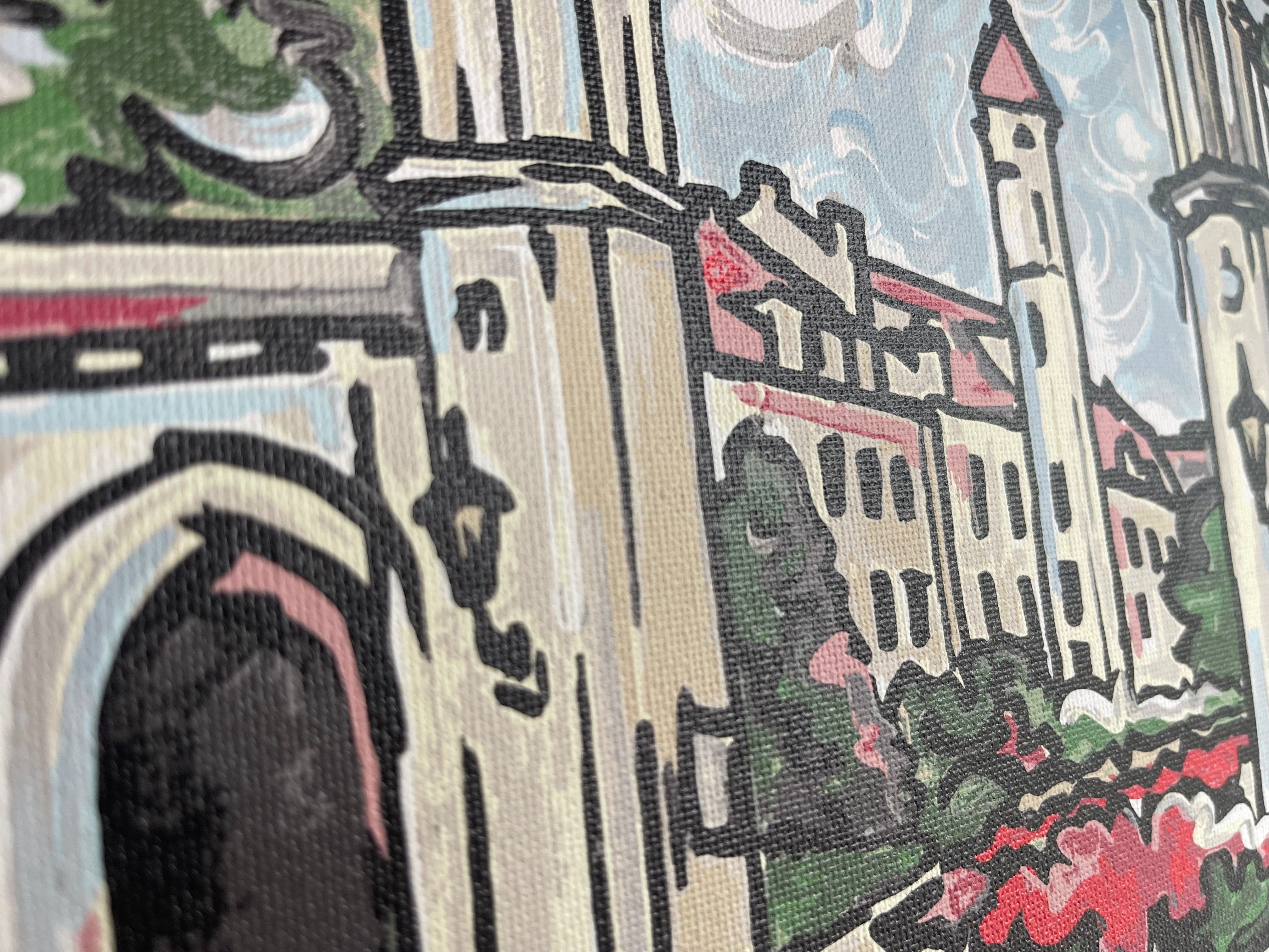 Indiana University 10" x 8" Sample Gates Wrapped Canvas Print by Justin Patten