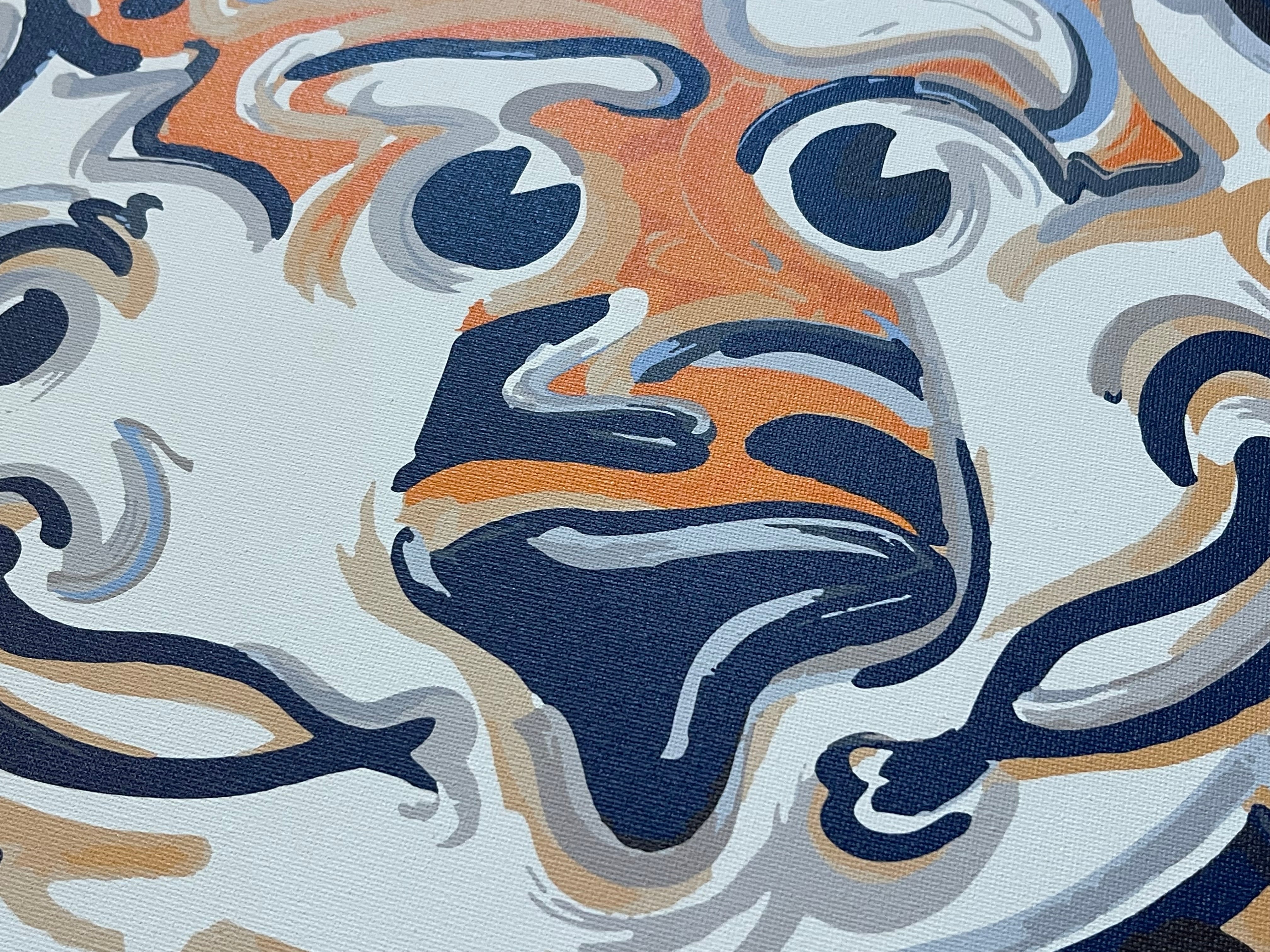 Auburn University 16"x 20" Aubie Wrapped Canvas Print by Justin Patten