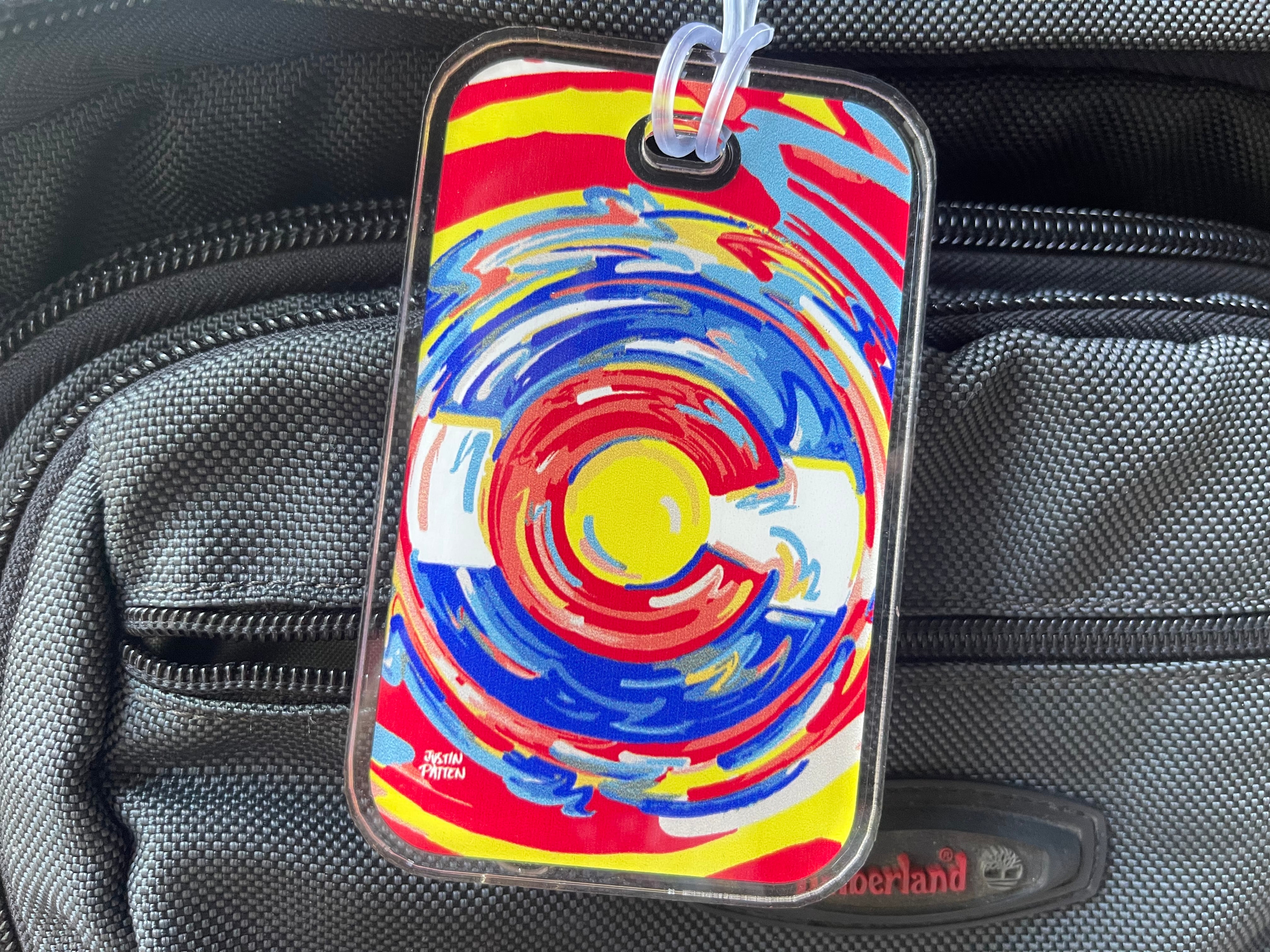 Colorado State Flag Bag Tag by Justin Patten