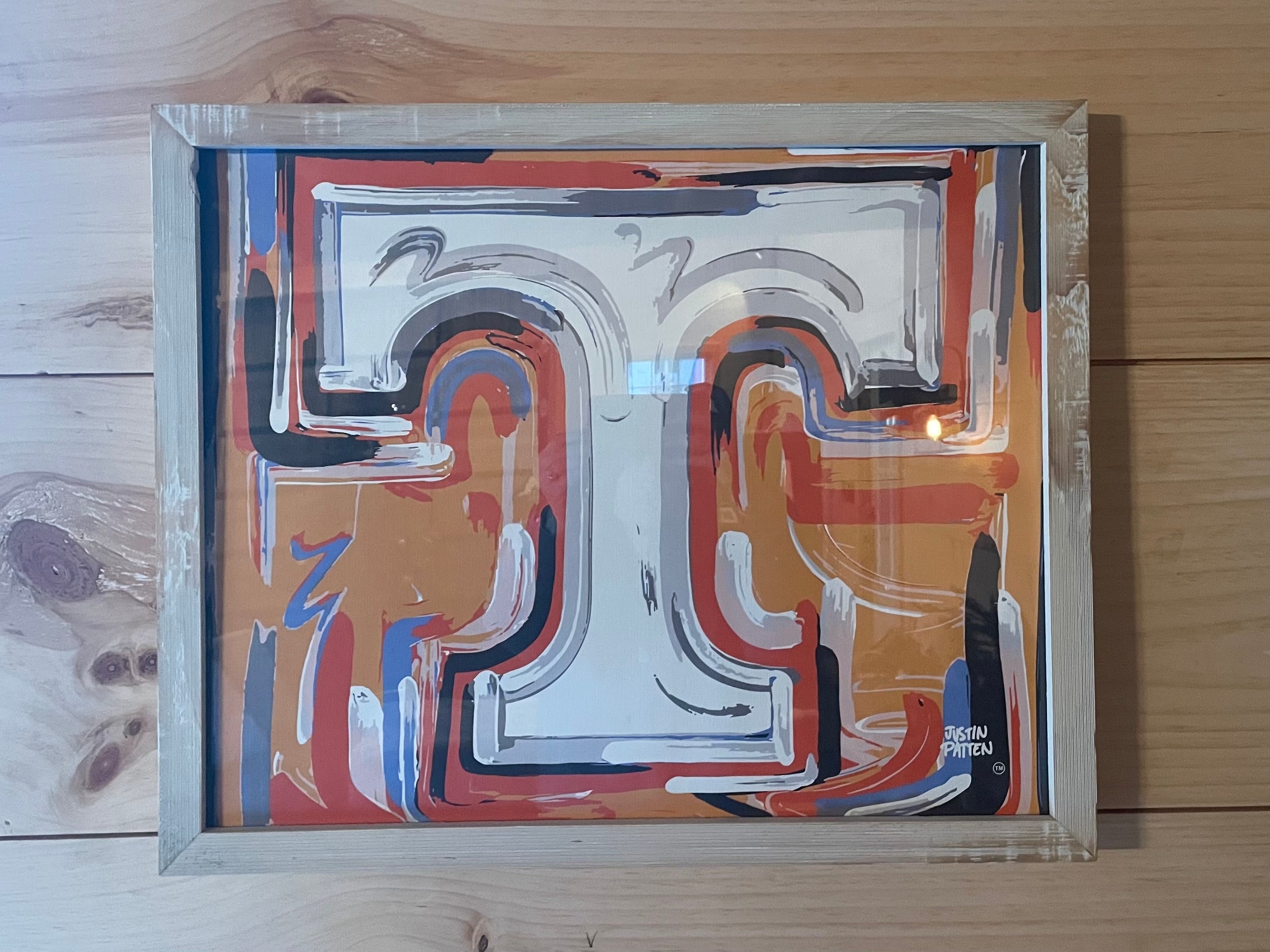 University of Tennessee 20" x 16" Power T Canvas Rolled Print by Justin Patten