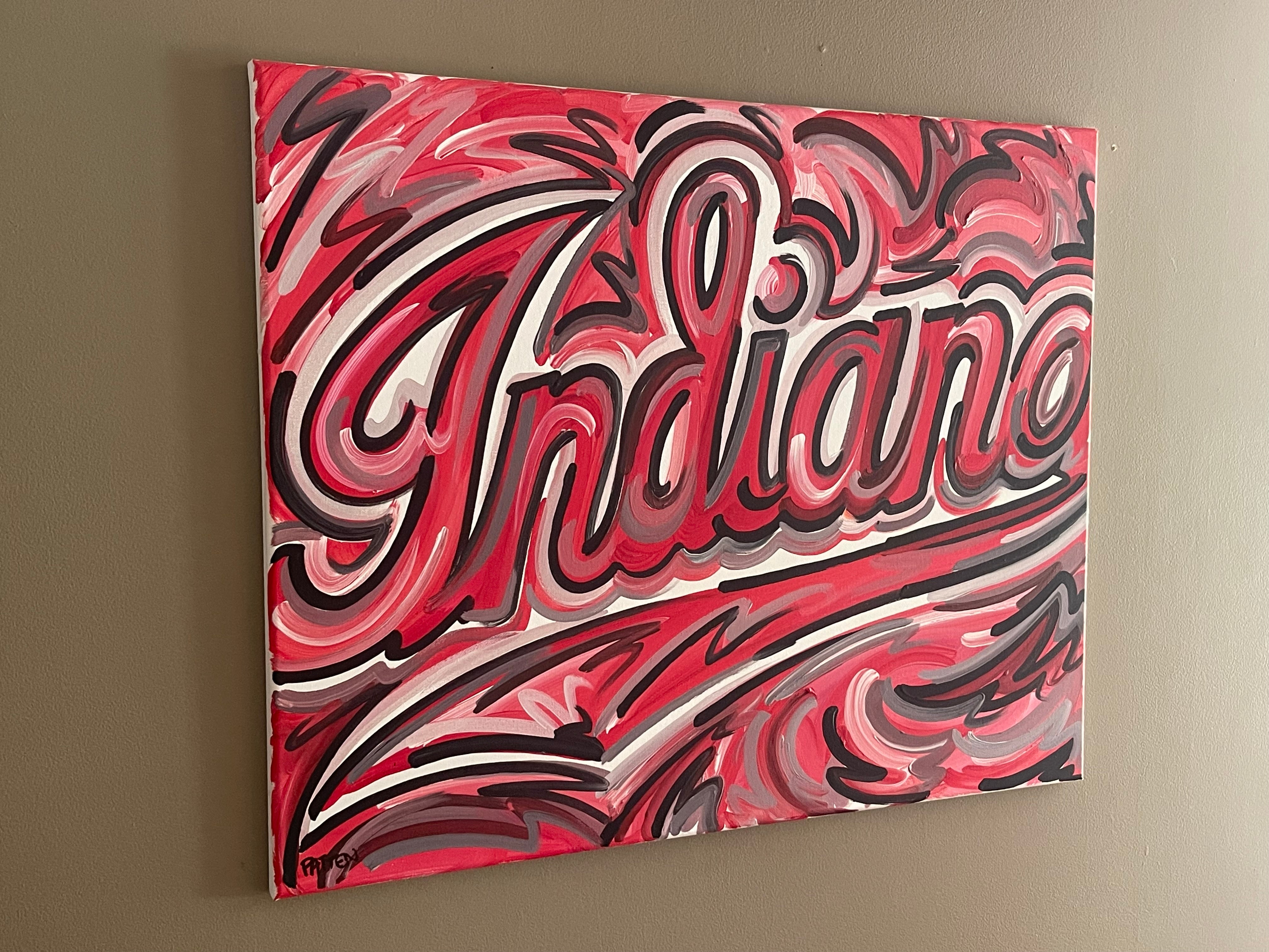 Indiana University Painting by Justin Patten 24x30 (Finished Painting)