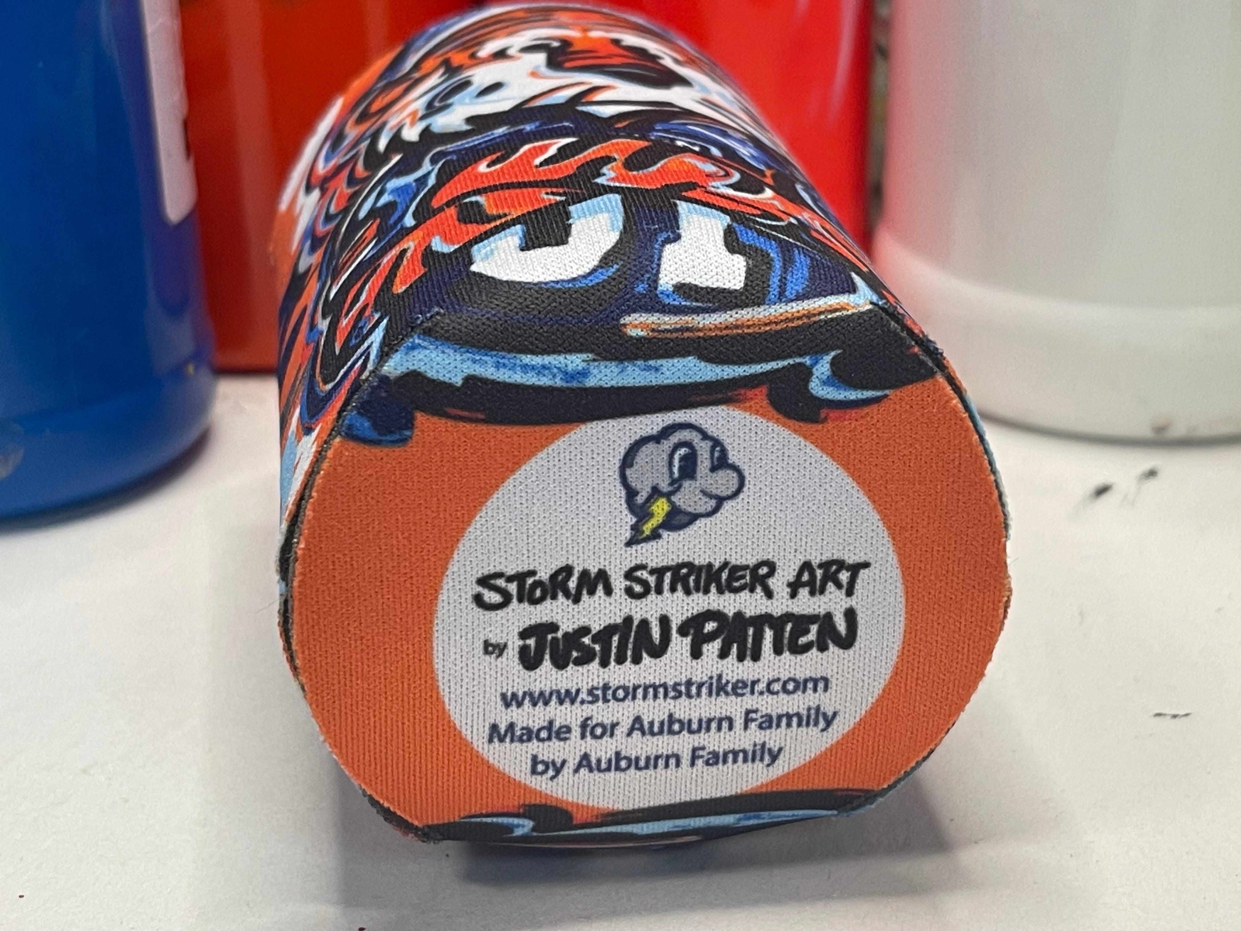 Auburn University Football Aubie Drink Sleeve by Justin Patten (x2)