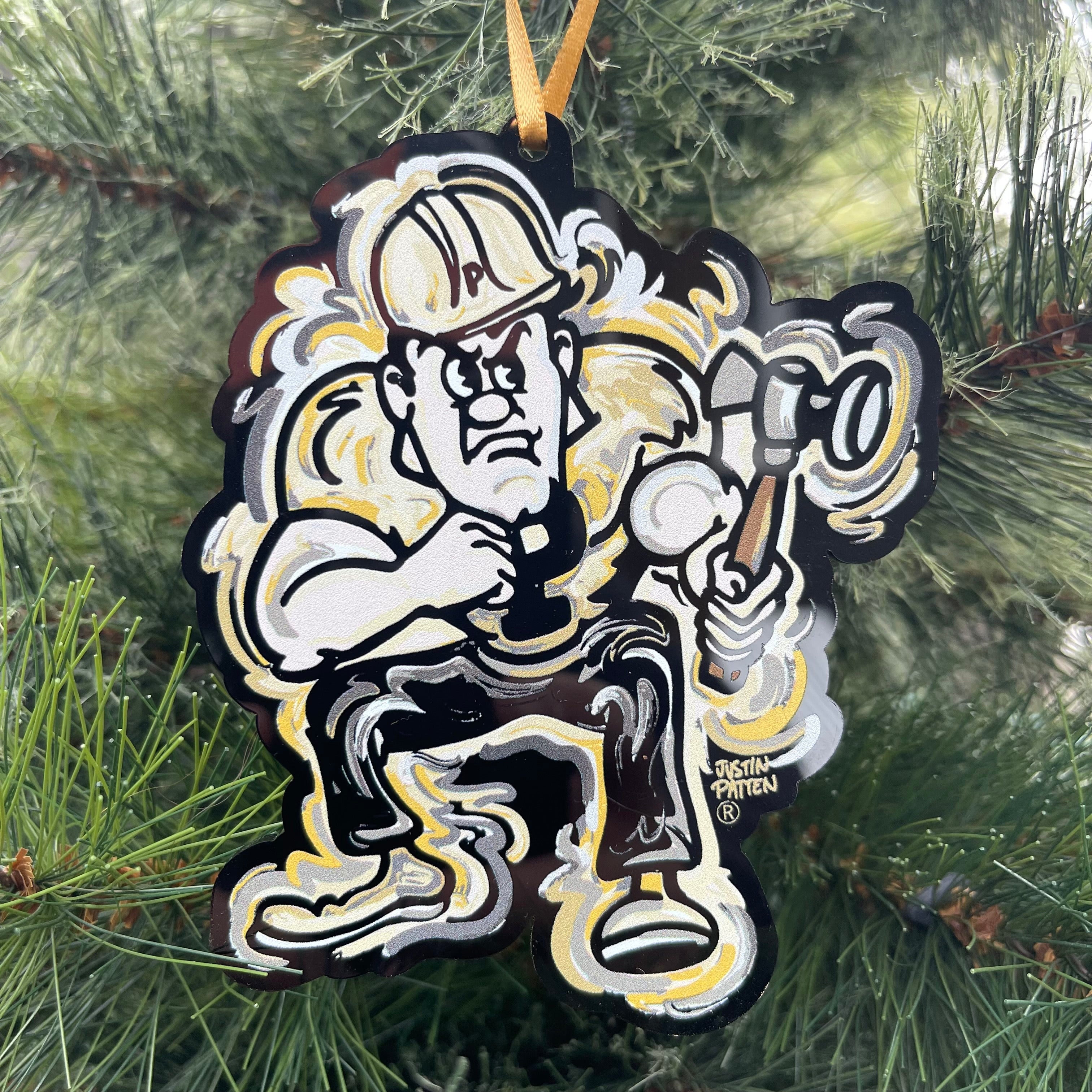 Purdue University Pete Ornament by Justin Patten