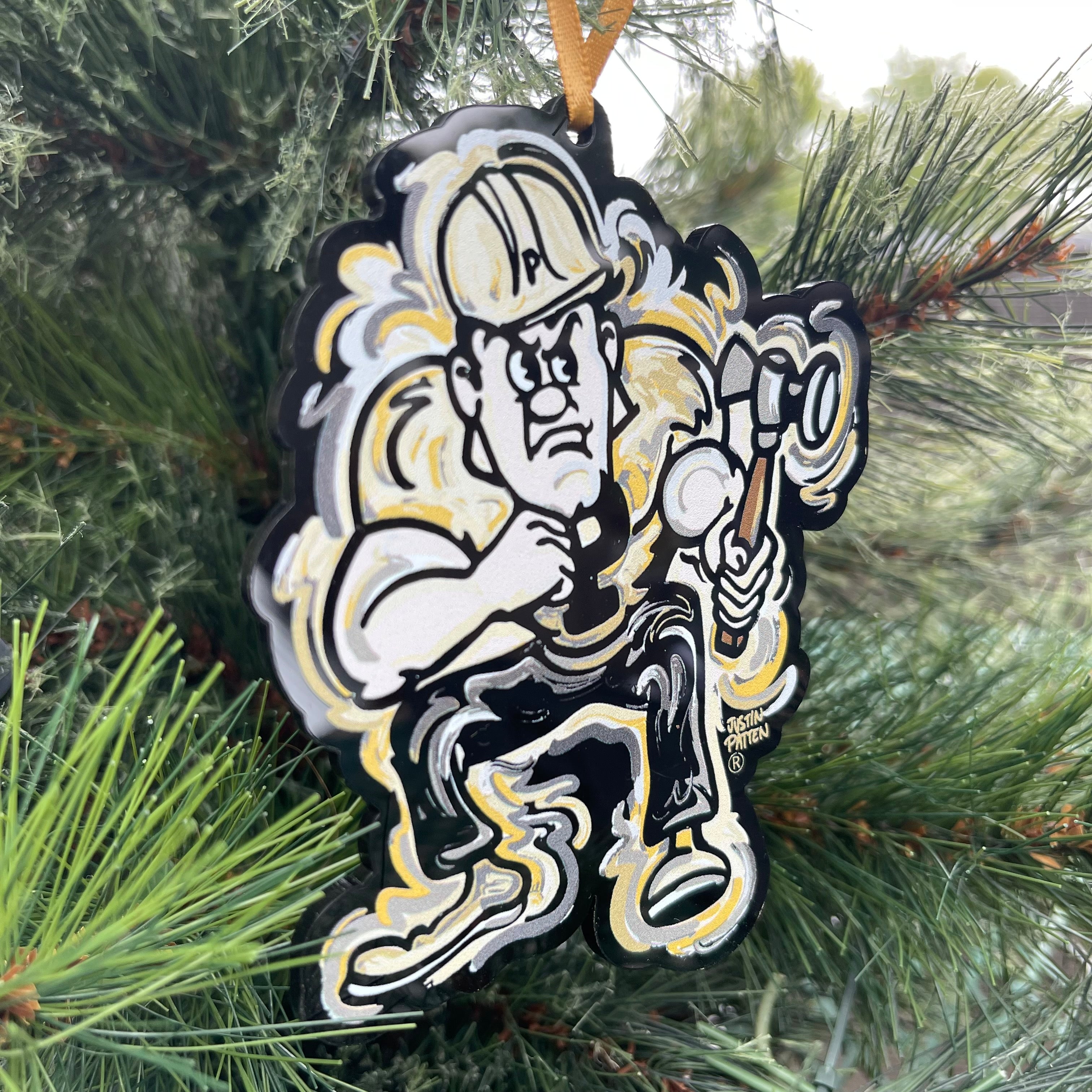 Purdue University Pete Ornament by Justin Patten