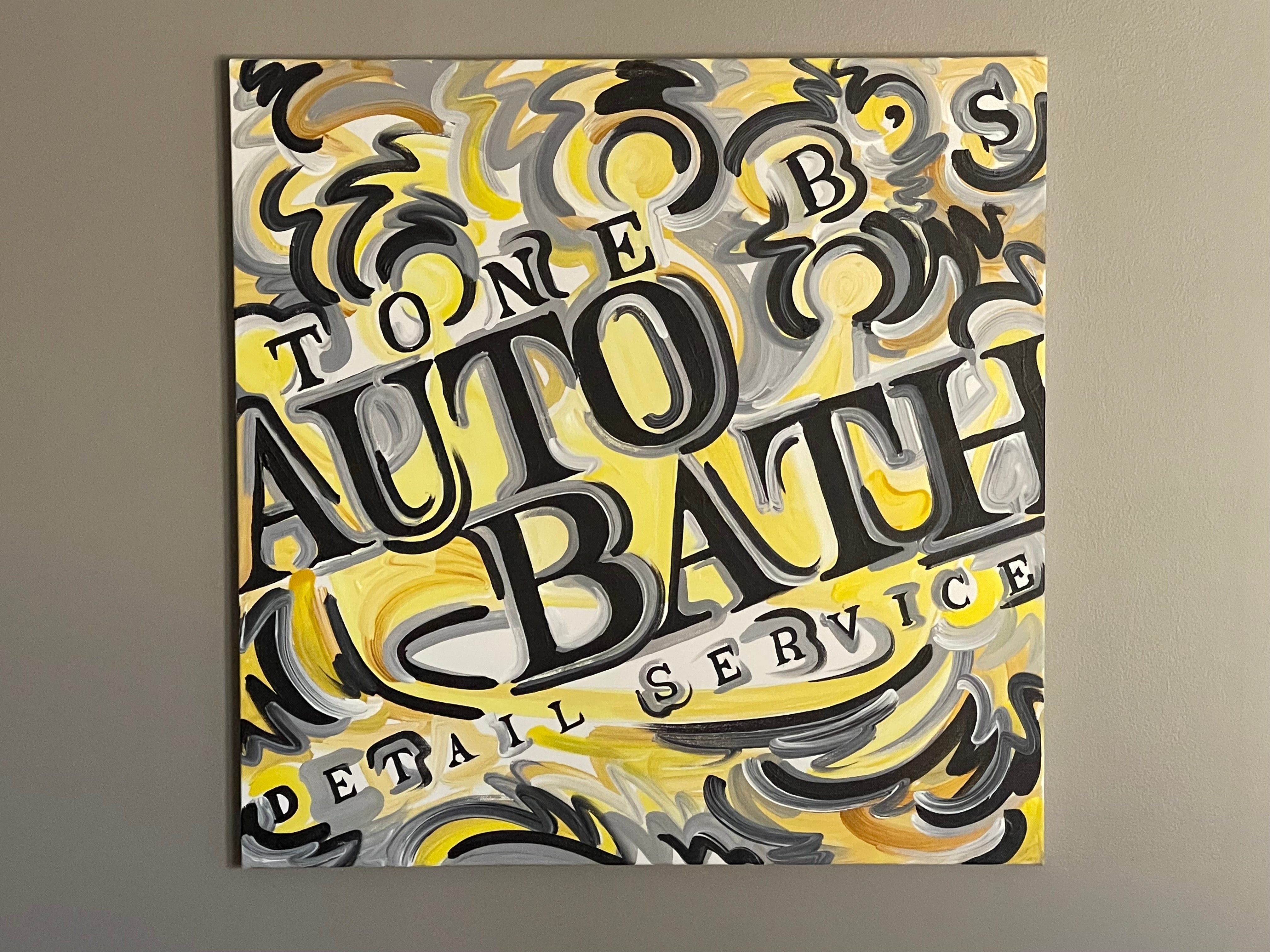 Custom Painting of Your Logo by Justin Patten (Multiple Sizes, Original Painting, Your Logo)