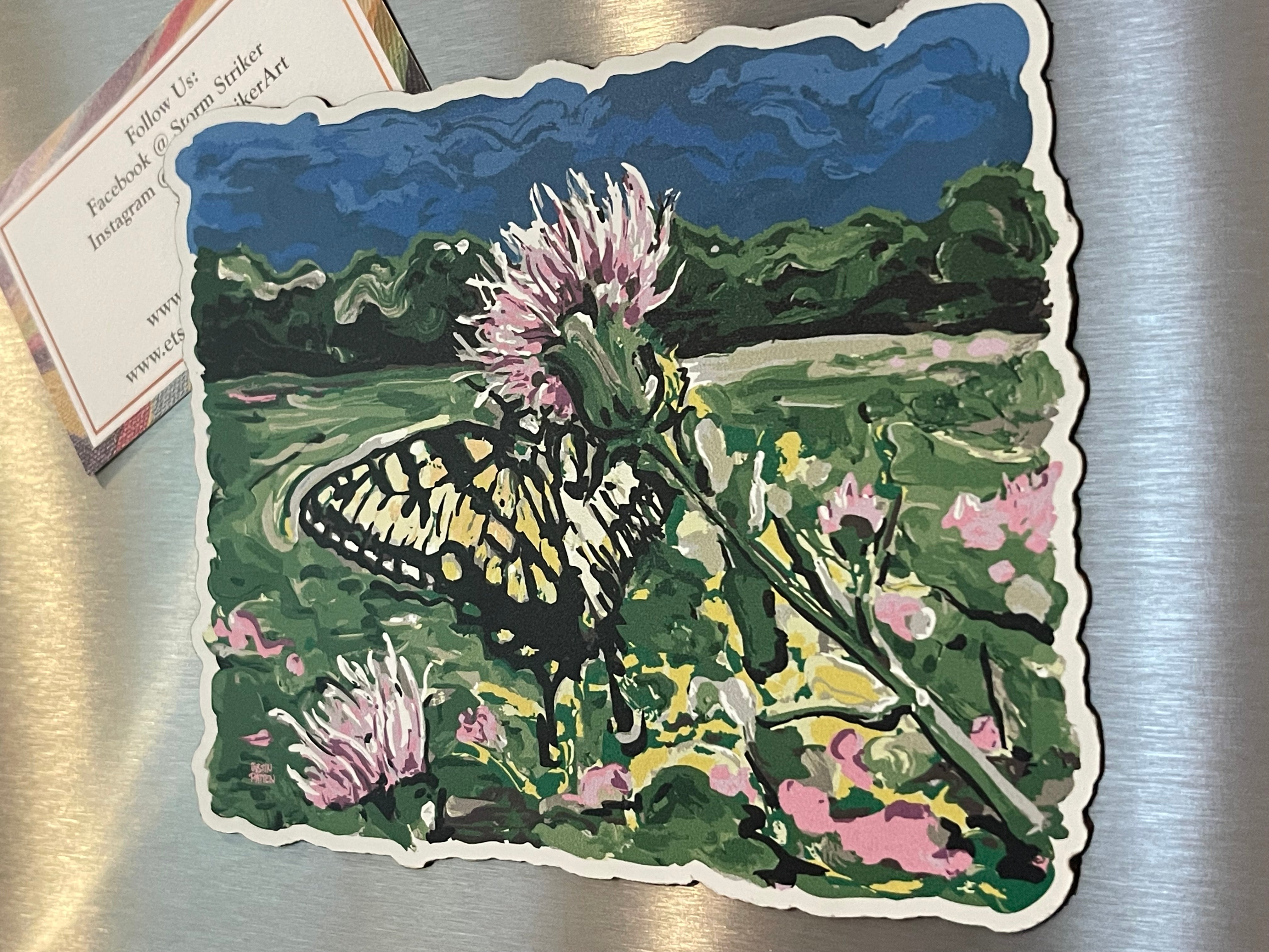 Butterfly Magnet by Justin Patten