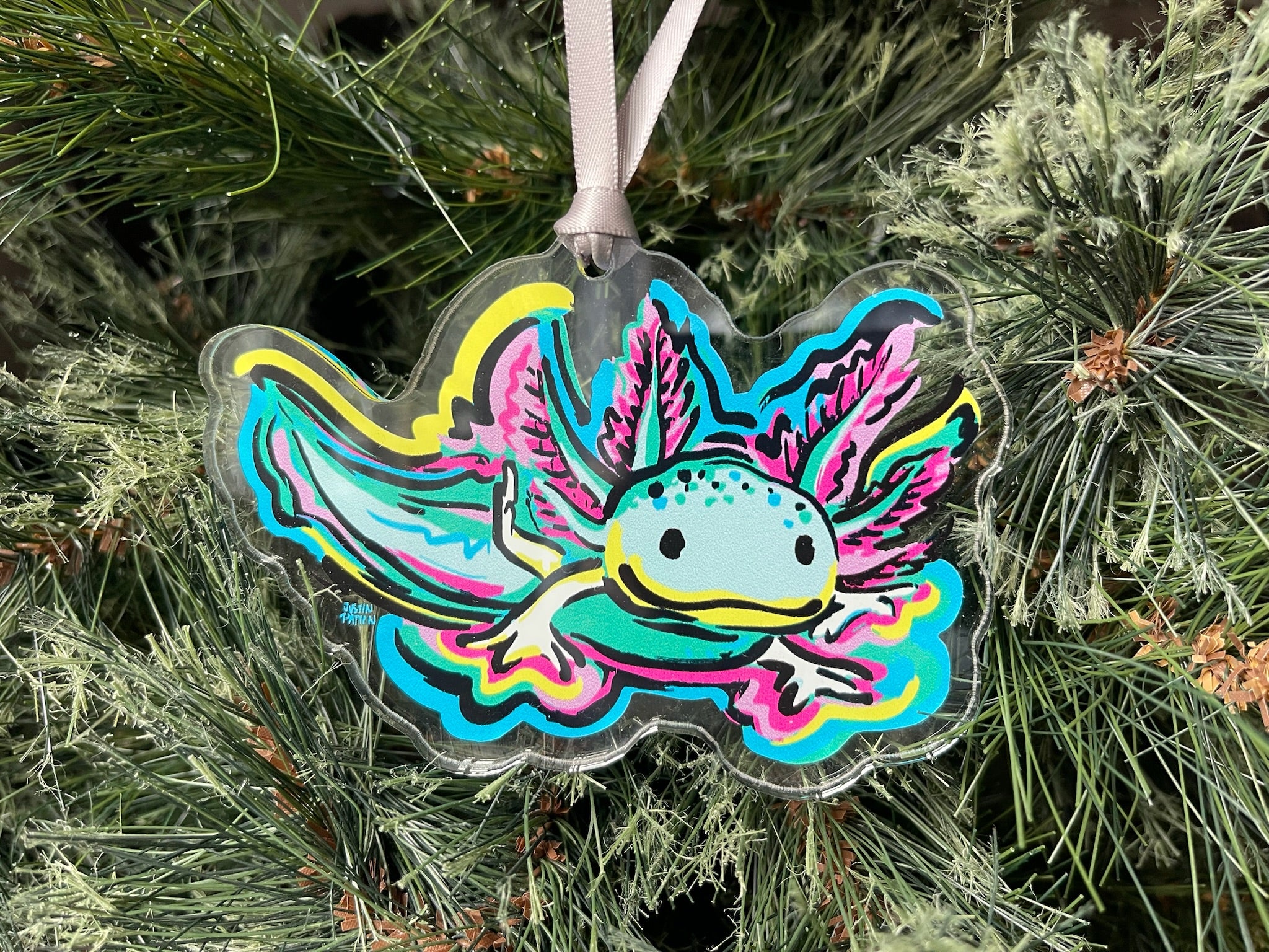 Axolotl Ornament by Justin Patten
