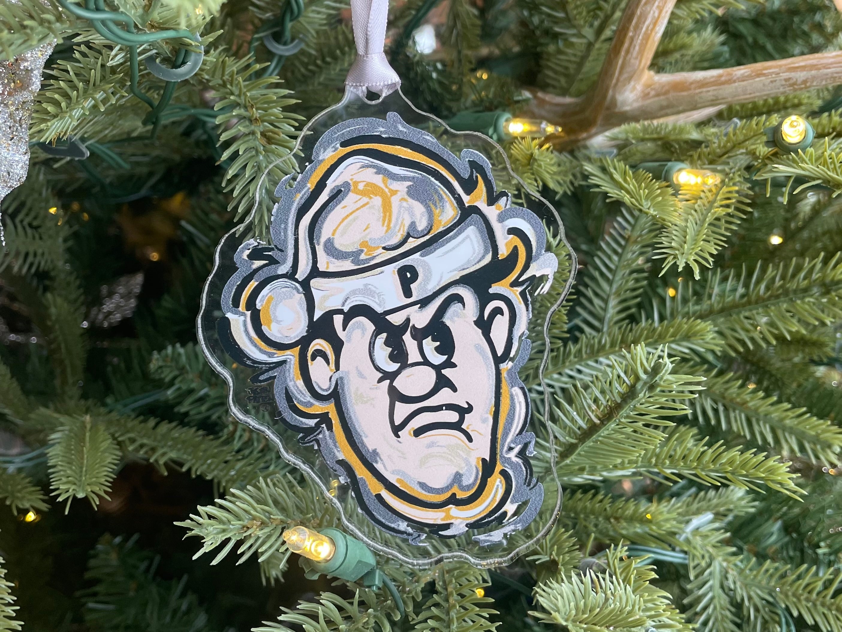 Purdue University Santa Pete Ornament by Justin Patten