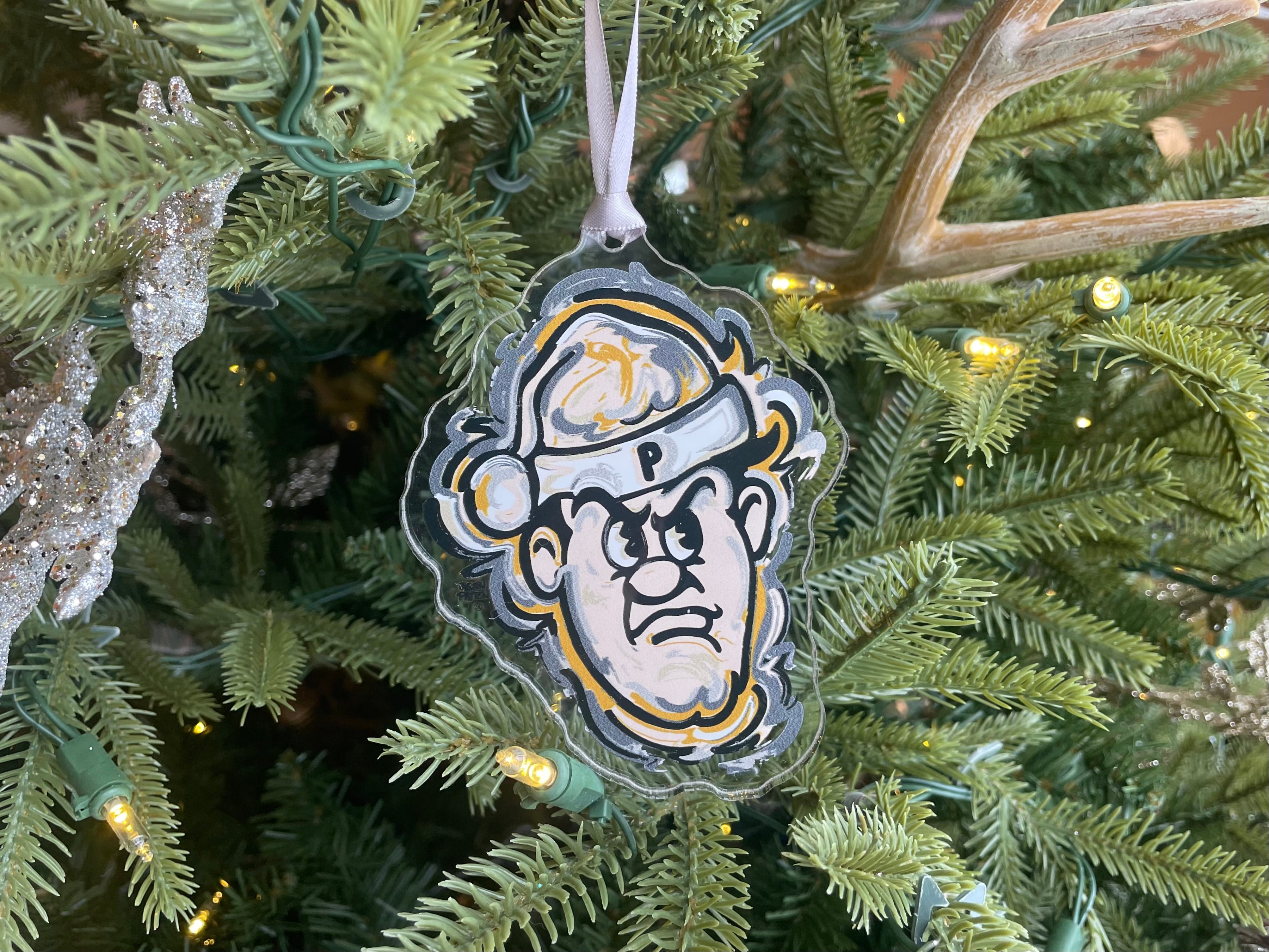 Purdue University Santa Pete Ornament by Justin Patten