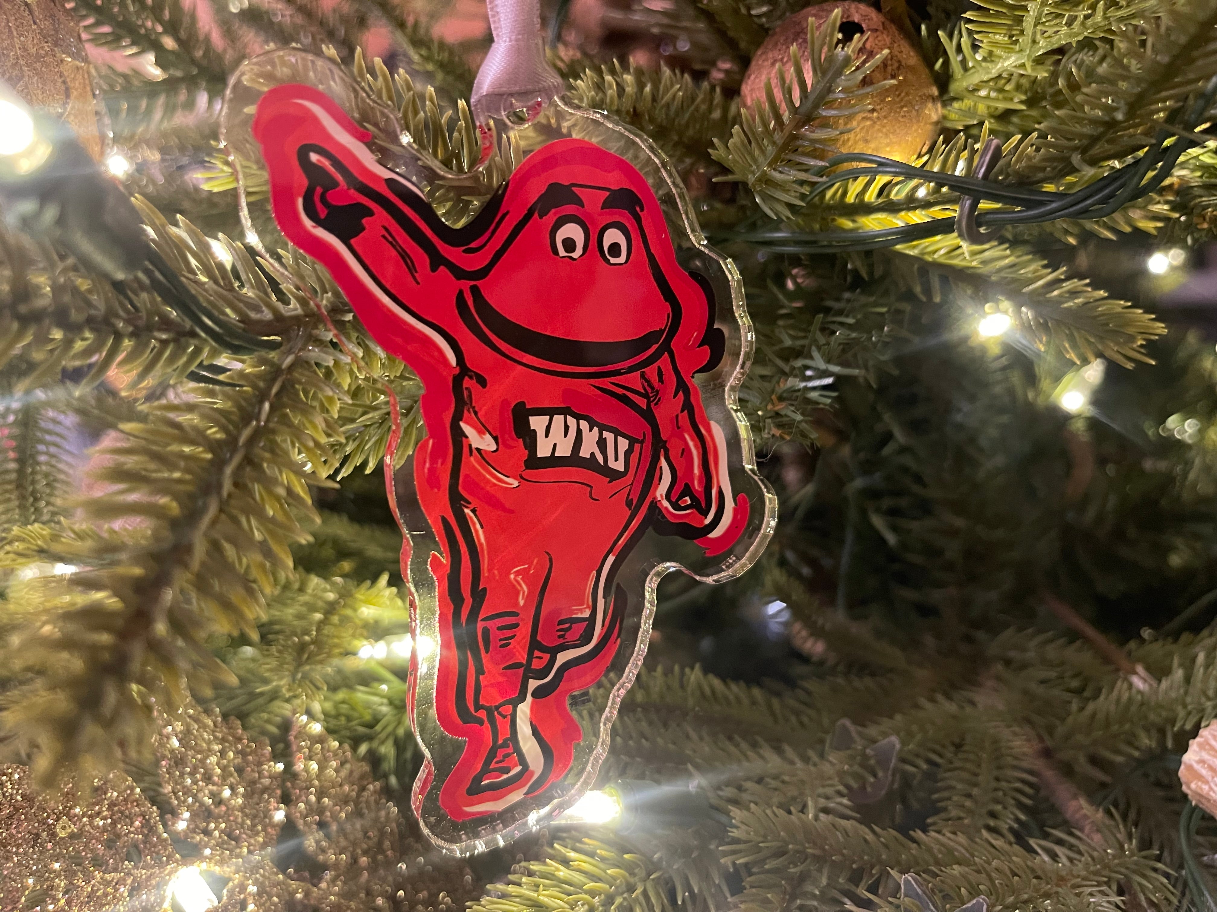 Western Kentucky University Big Red Mascot Ornament by Justin Patten (WKU)