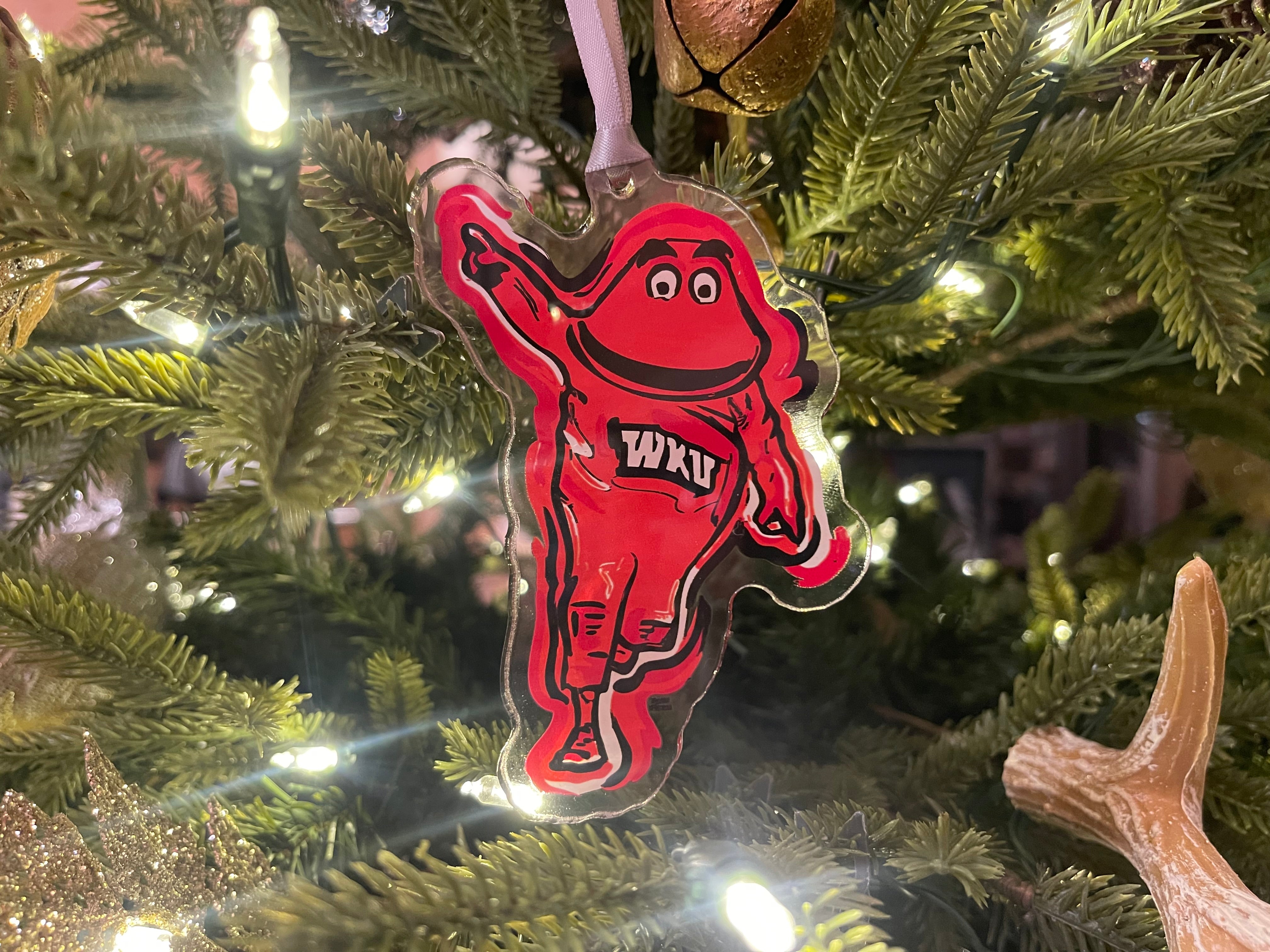 Western Kentucky University Big Red Mascot Ornament by Justin Patten (WKU)