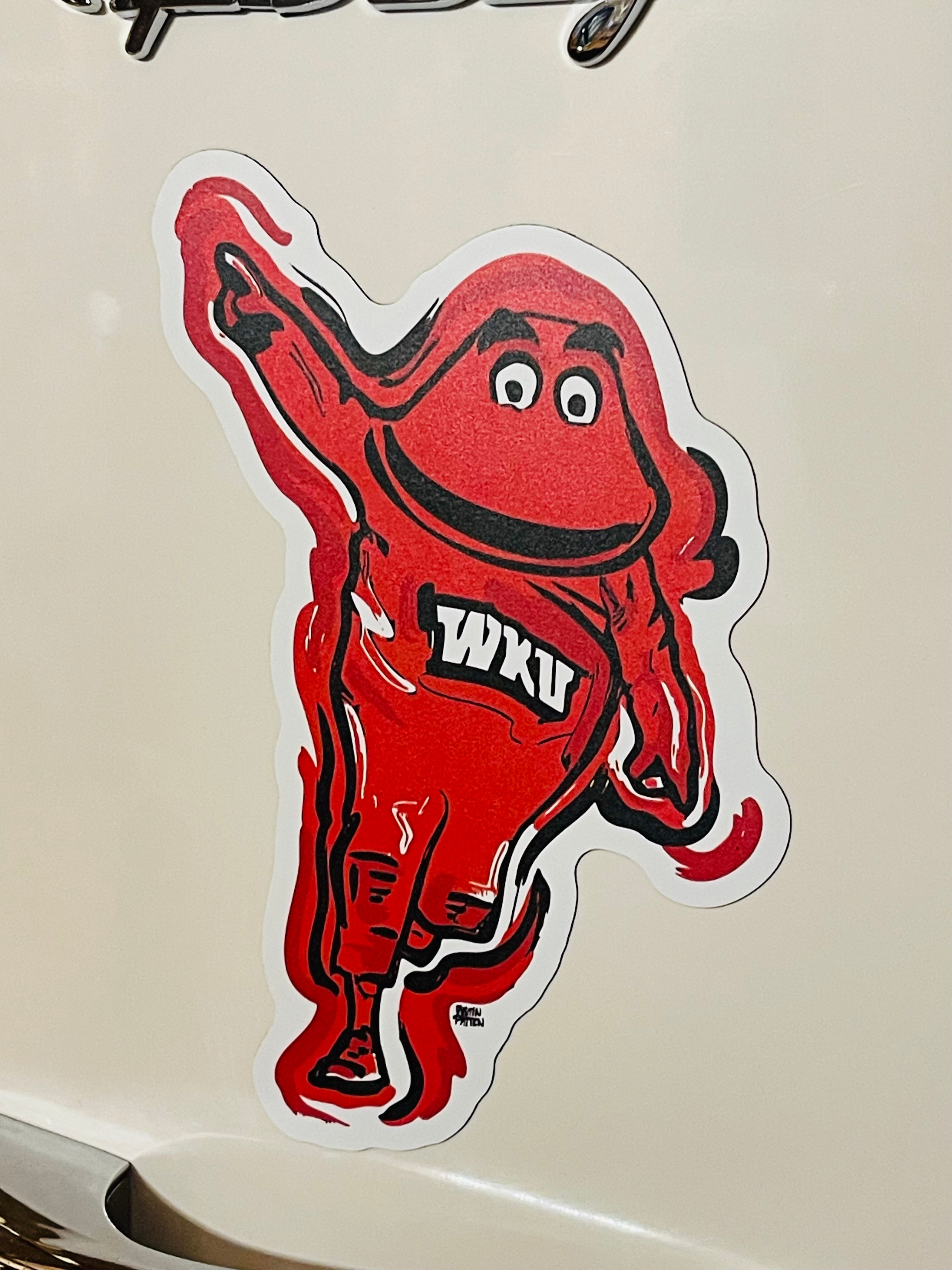 Western Kentucky University Big Red Mascot Magnet by Justin Patten (WKU)