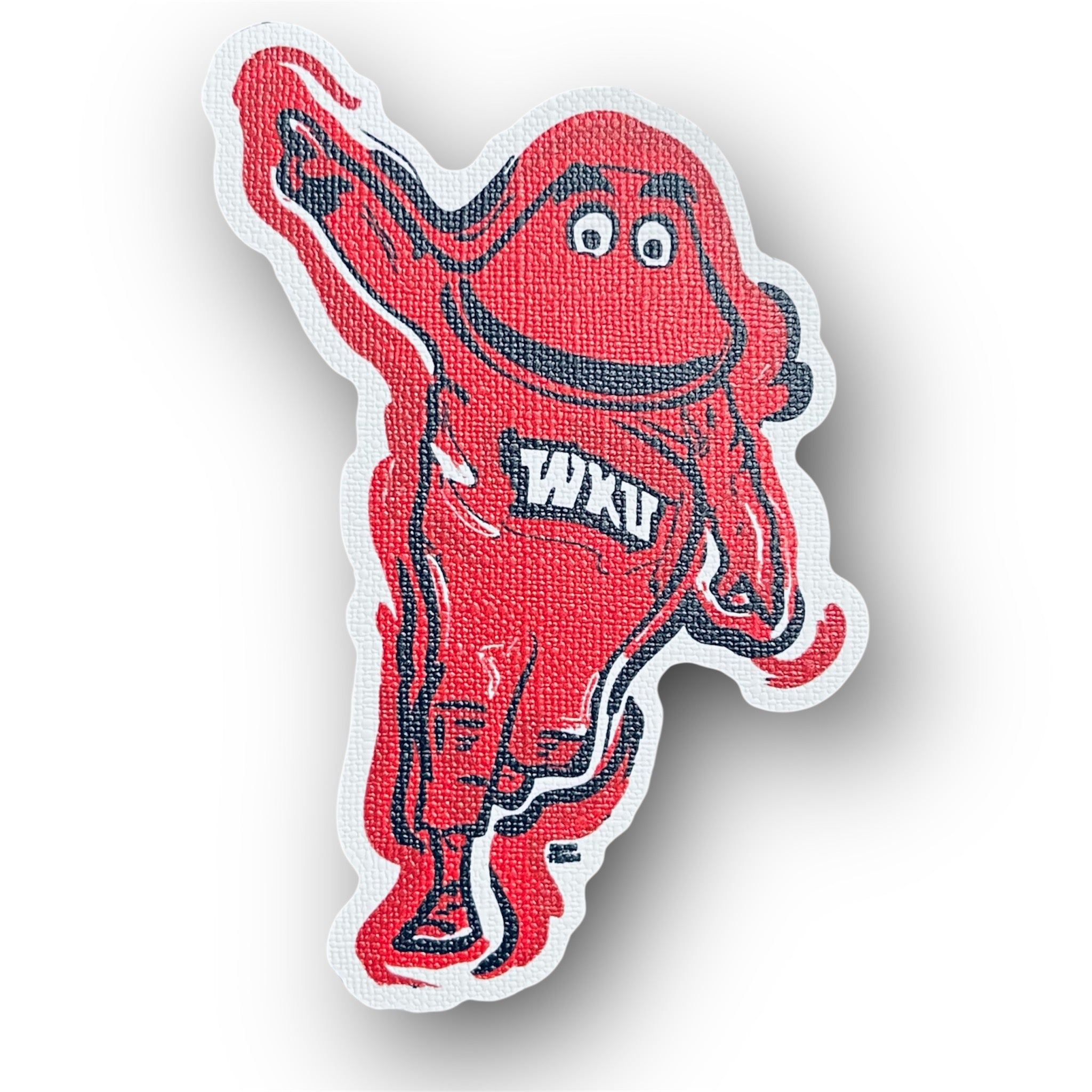 Western Kentucky University Big Red Mascot Durable Sticker by Justin Patten (WKU)