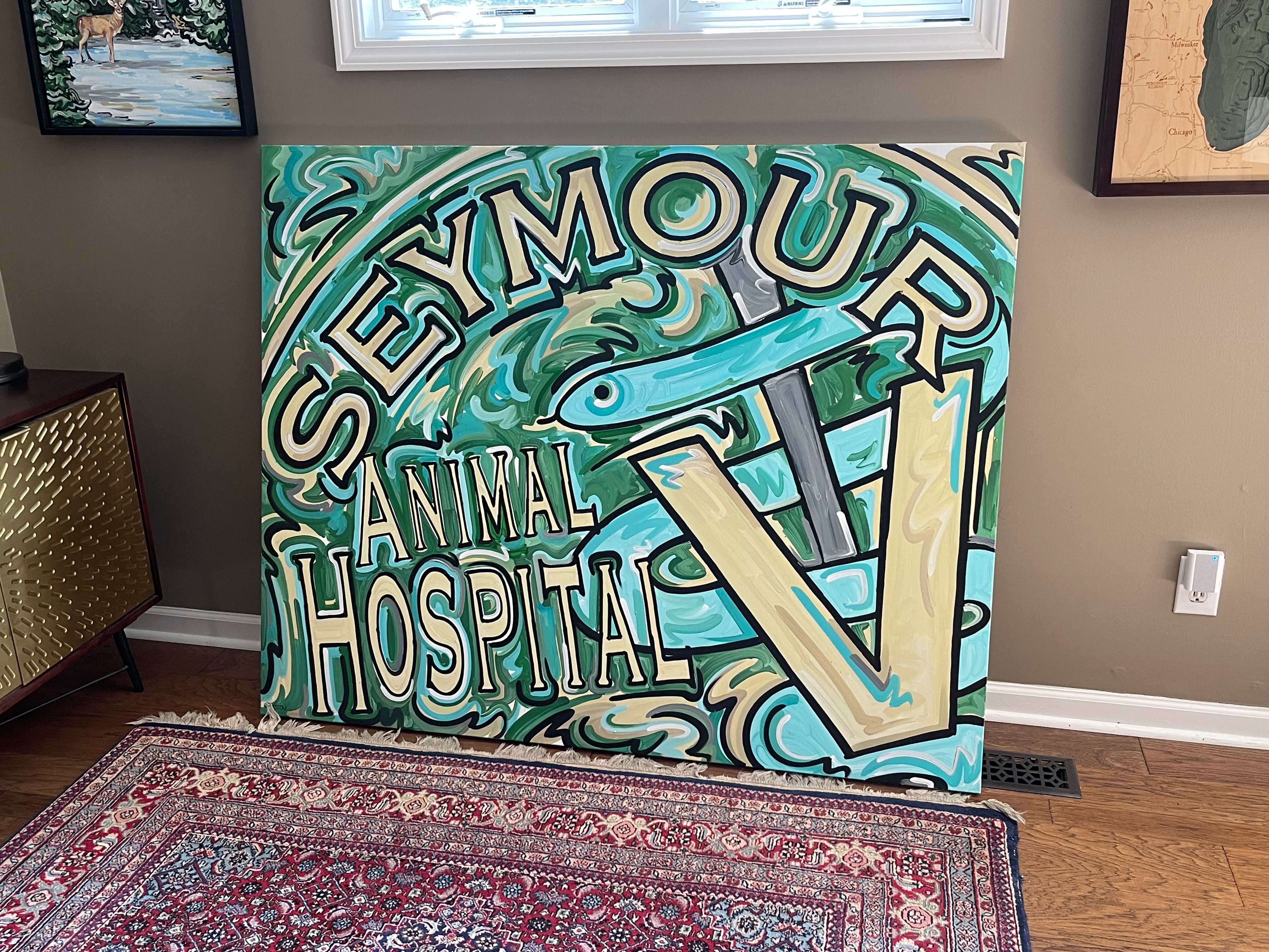 Custom Painting of Your Logo by Justin Patten (Multiple Sizes, Original Painting, Your Logo)