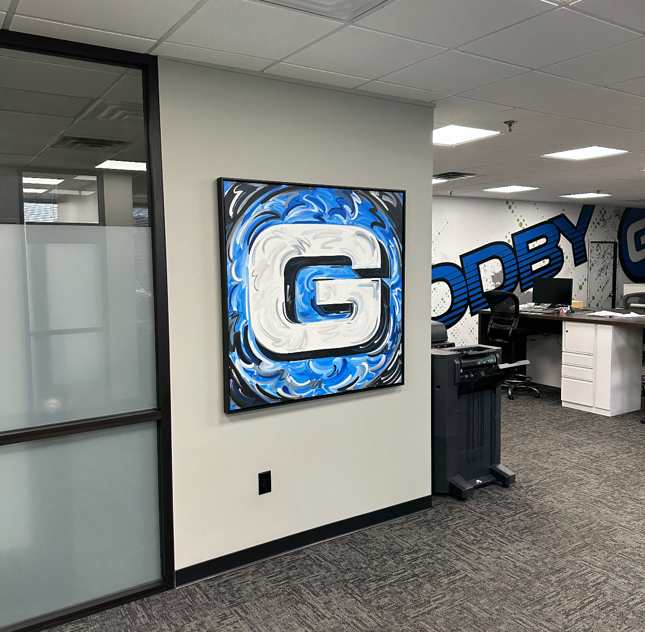 Custom Painting of Your Logo by Justin Patten (Multiple Sizes, Original Painting, Your Logo)