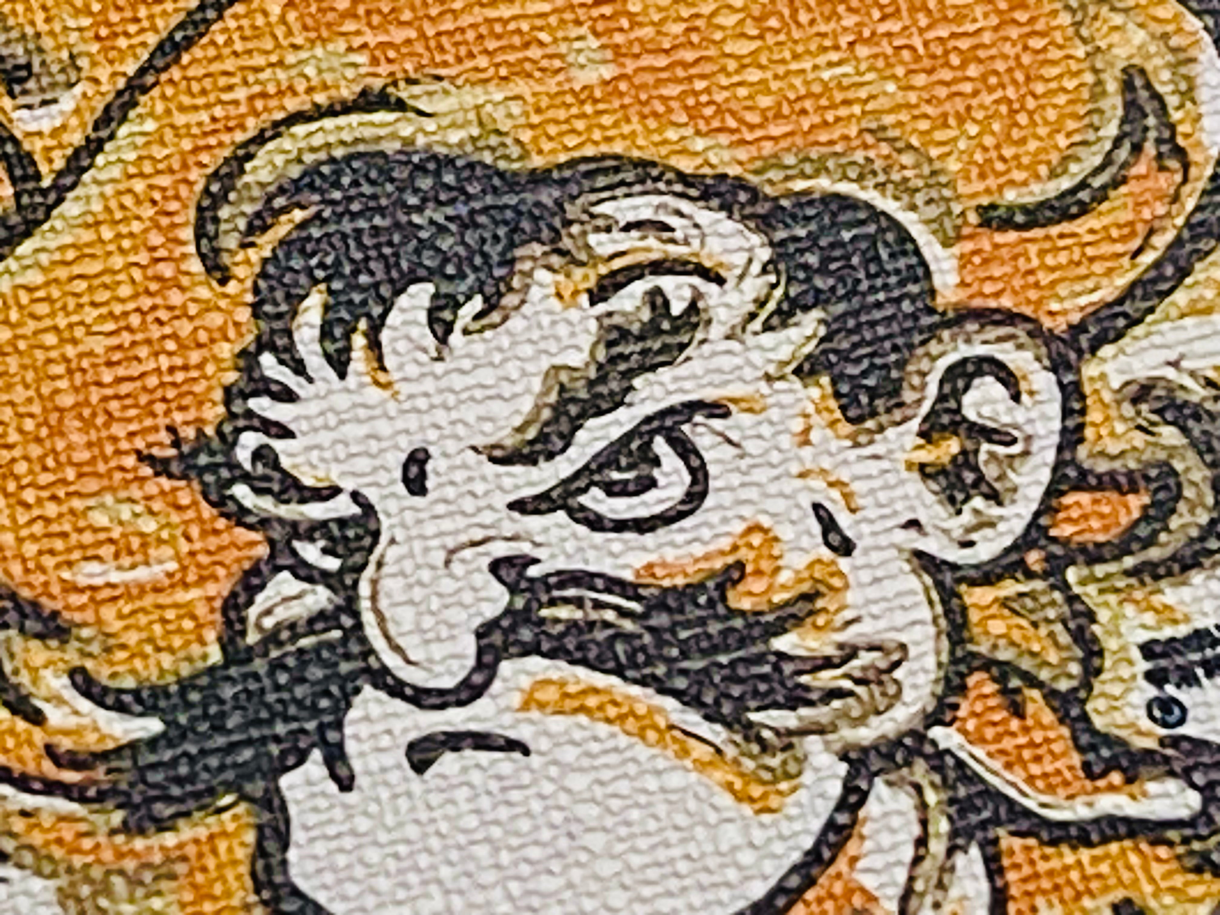 Oklahoma State University Pistol Pete Durable Sticker by Justin Patten (OSU)
