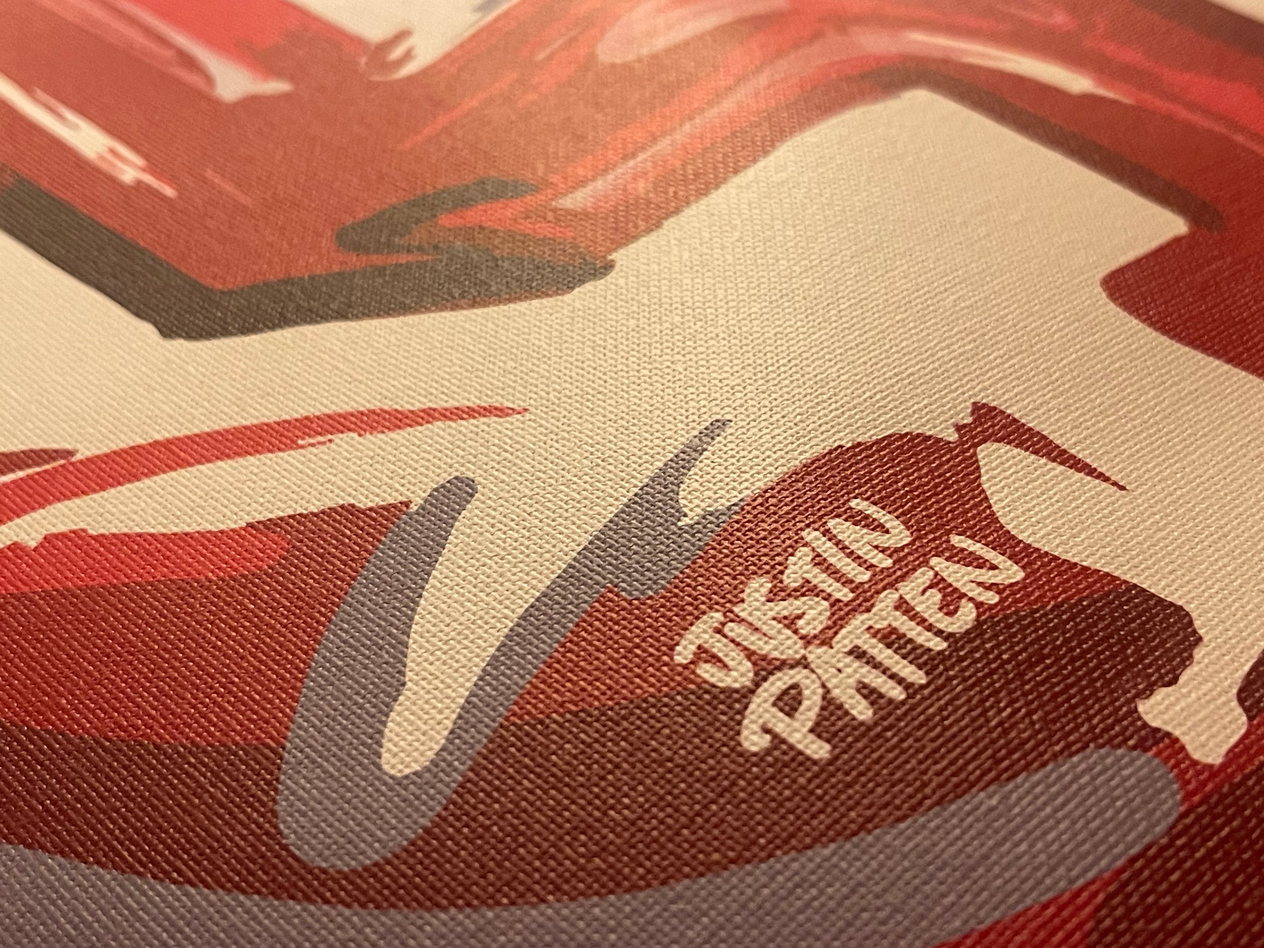 Indiana University 20" x 16" Hoosier Mascot Print by Justin Patten (IU, Bison, Hoosiers, Bloomington)