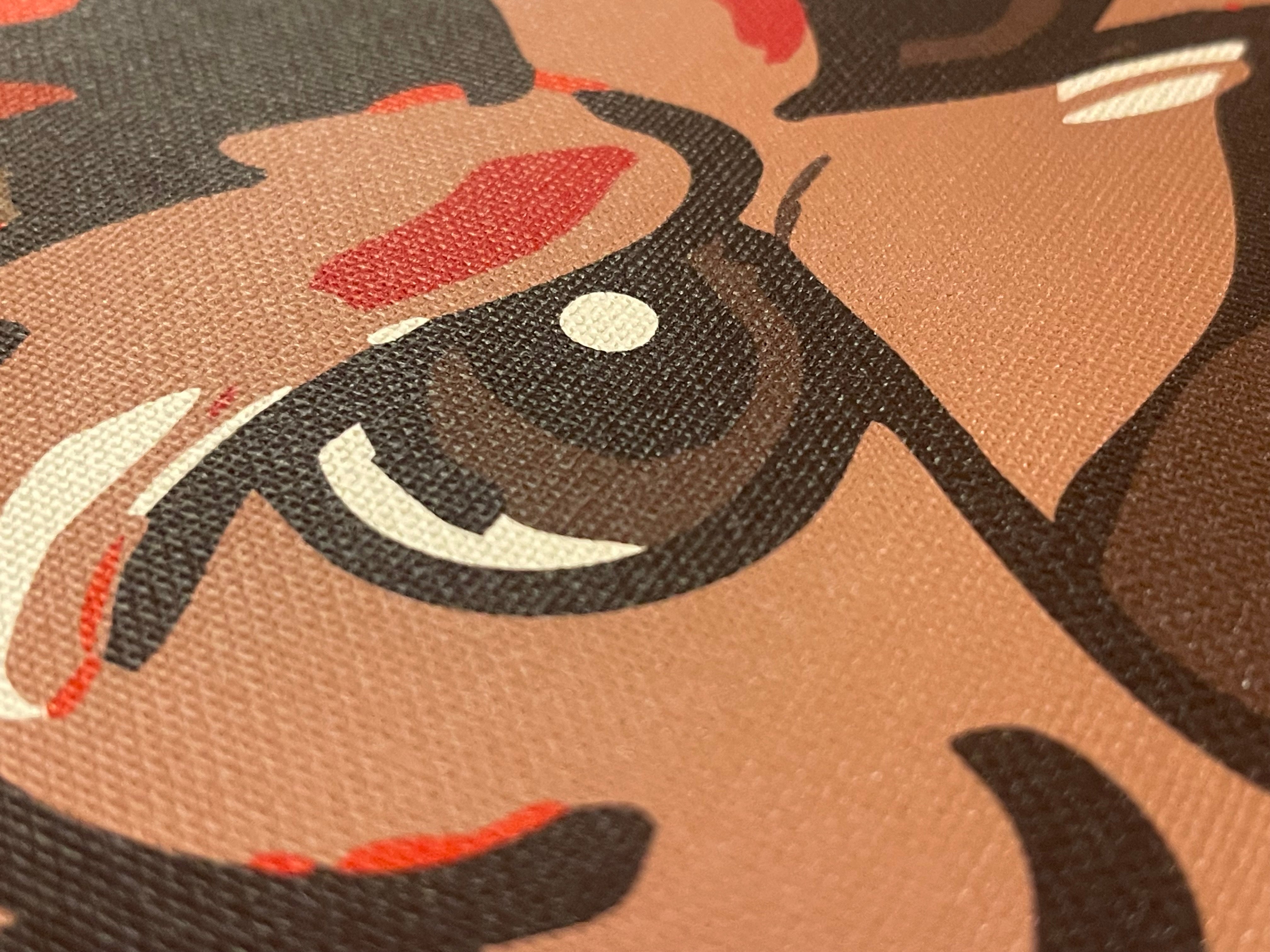 Indiana University 20" x 16" Hoosier Mascot Print by Justin Patten (IU, Bison, Hoosiers, Bloomington)