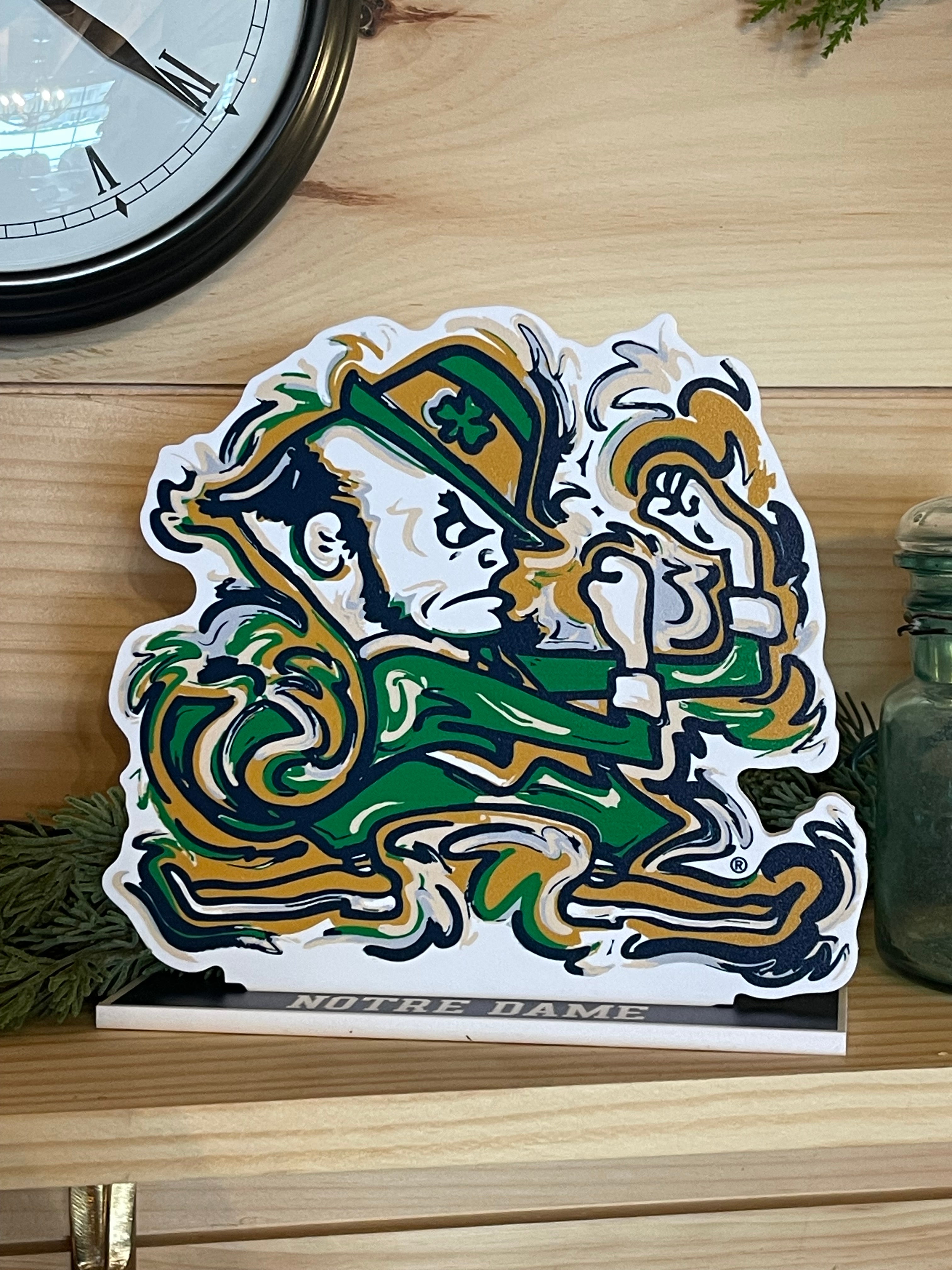 University of Notre Dame Standee by Justin Patten (Officially Licensed Product, ND)