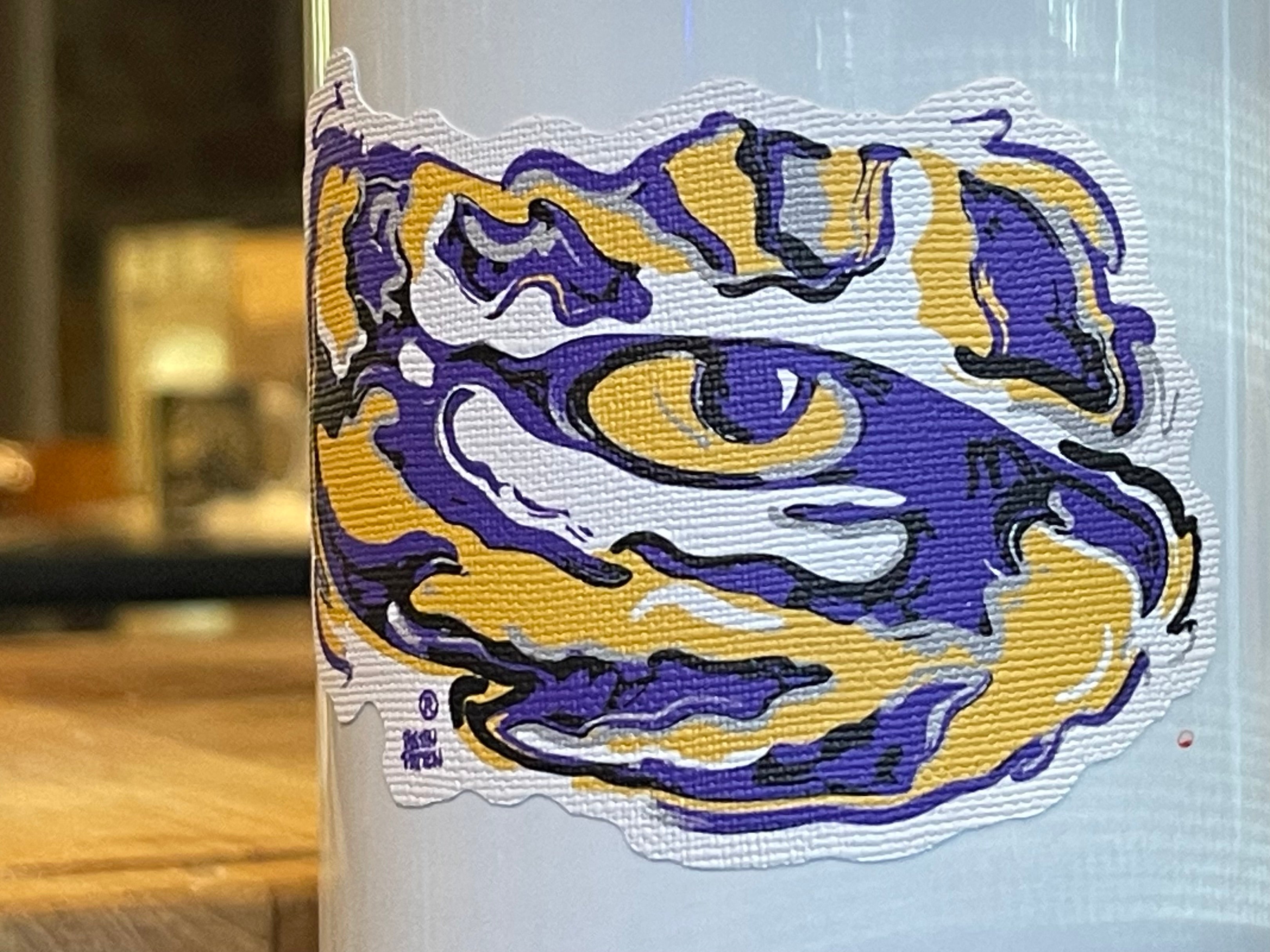 LSU Eye Durable Sticker by Justin Patten