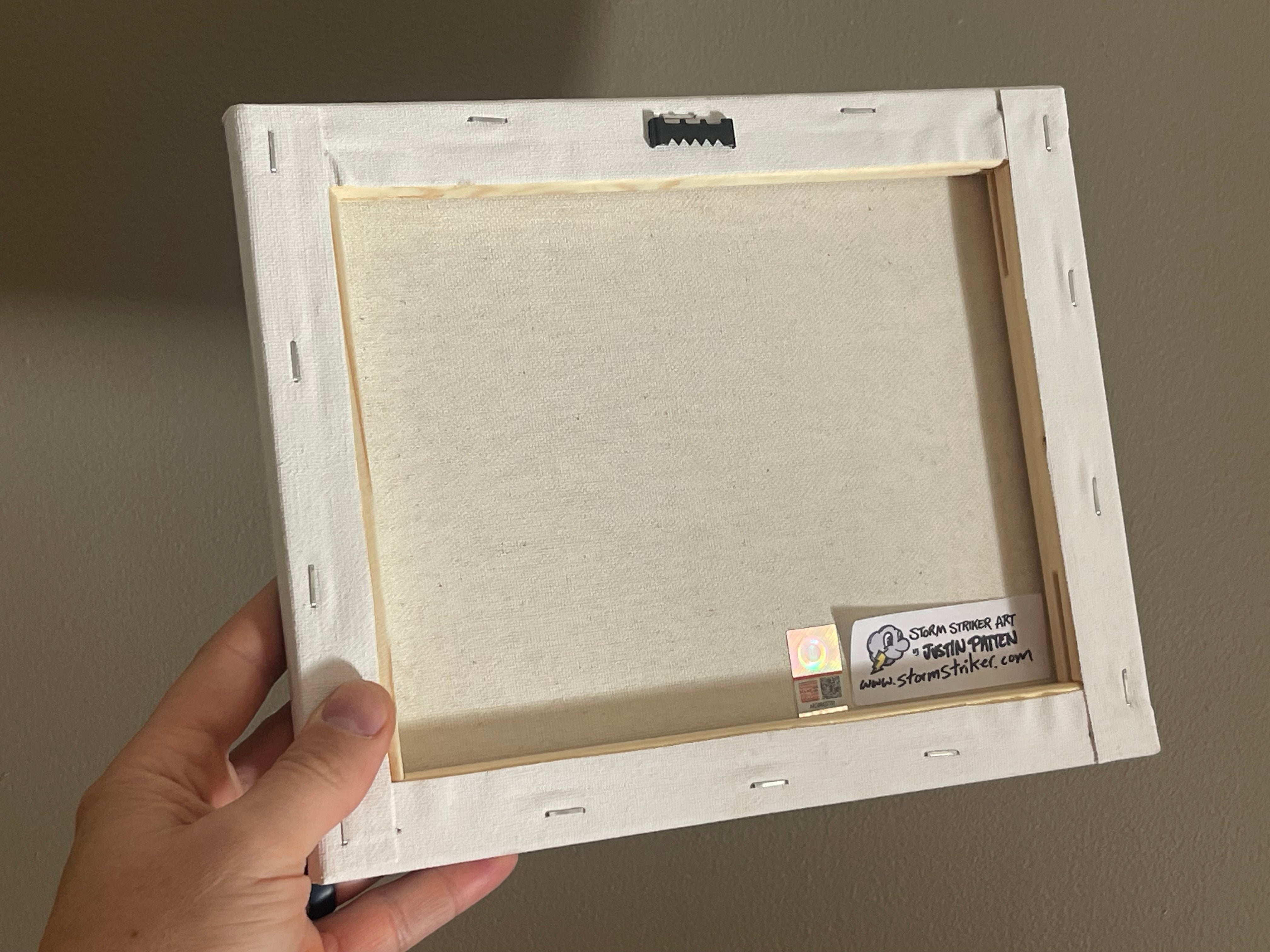 Peonies 10"x 8" Wrapped Canvas Print by Justin Patten