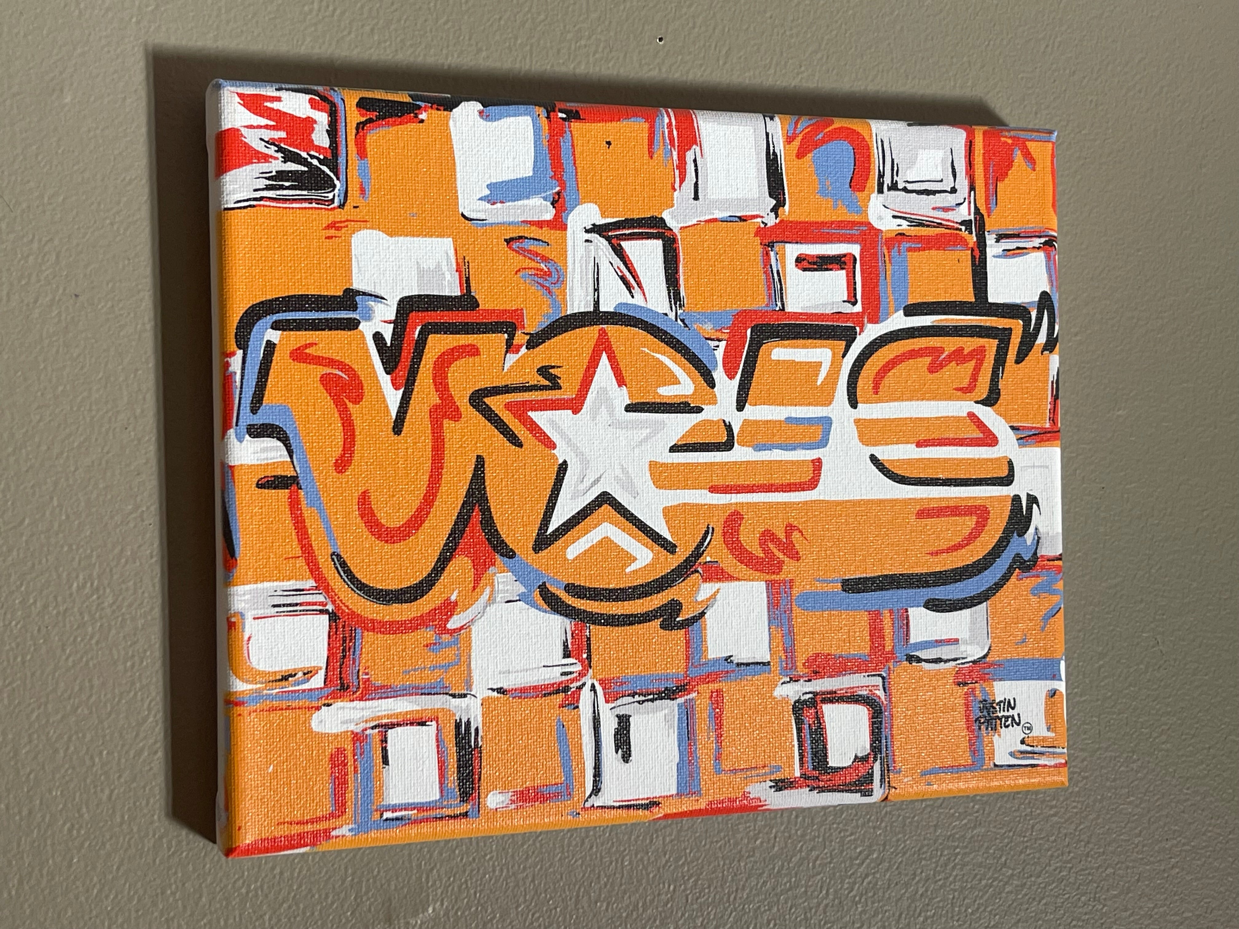 University of Tennessee 10" x 8" VOLS Wrapped Canvas Print by Justin Patten
