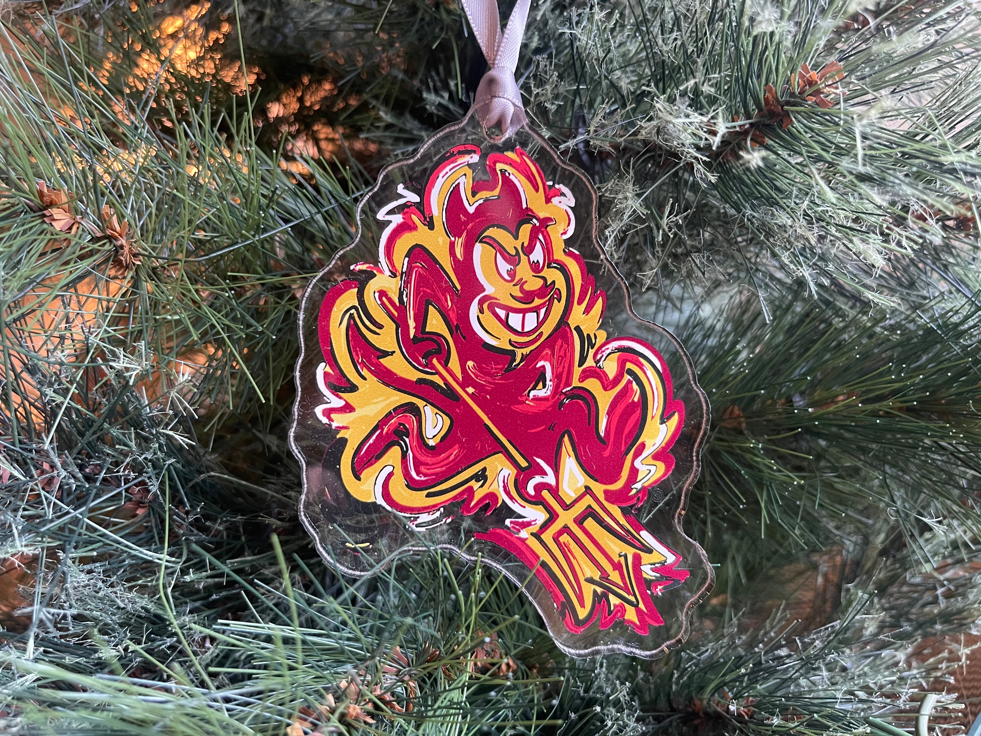 Arizona State University Mascot Ornament by Justin Patten