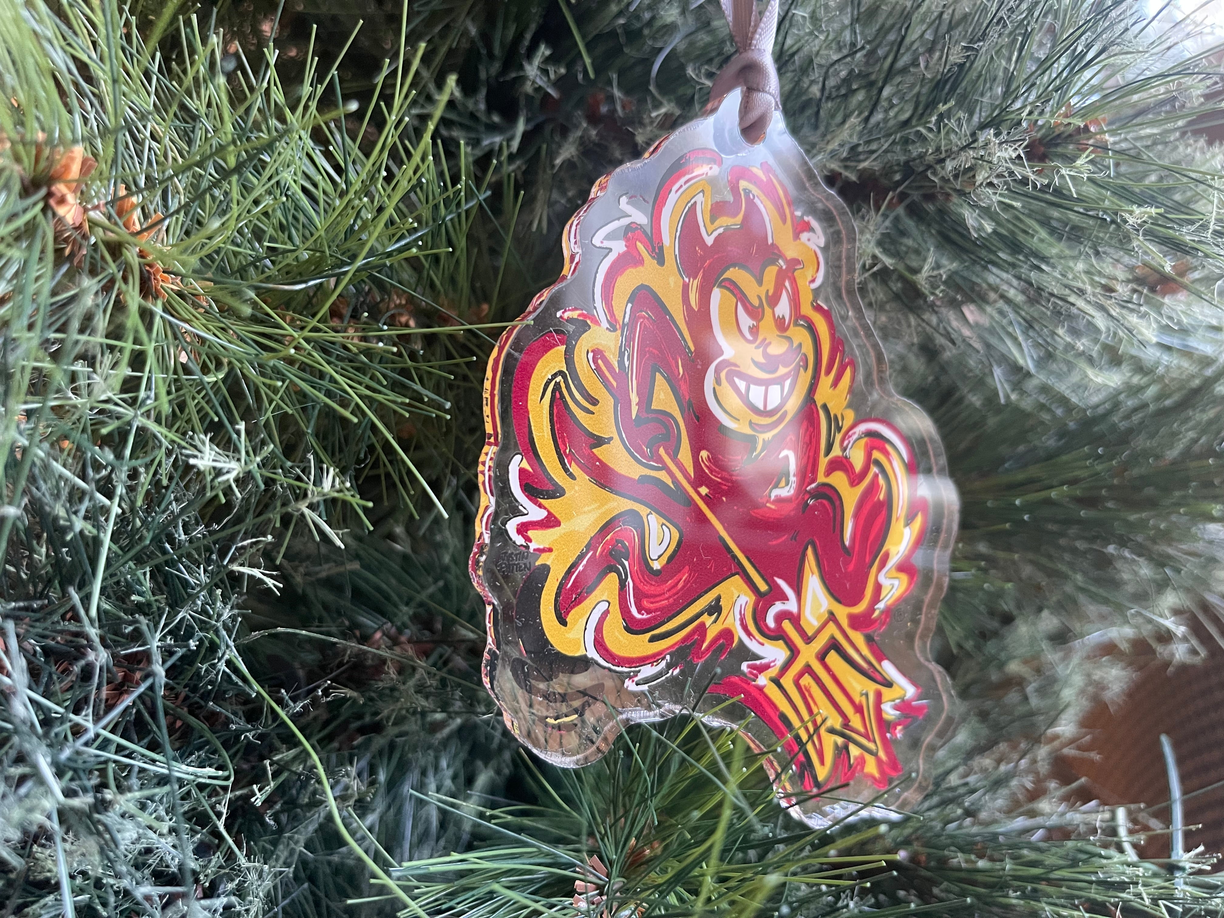 Arizona State University Mascot Ornament by Justin Patten