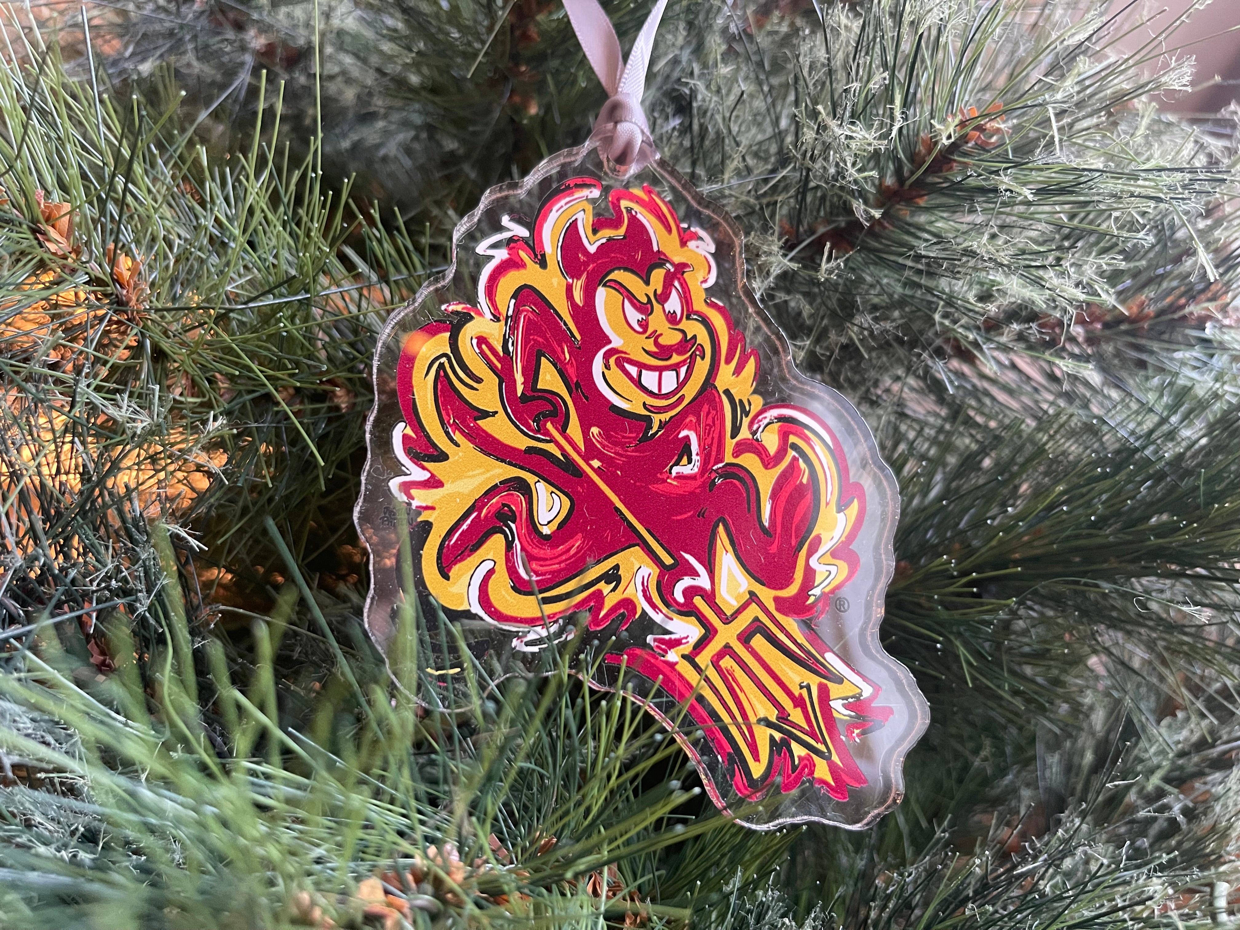 Arizona State University Mascot Ornament by Justin Patten