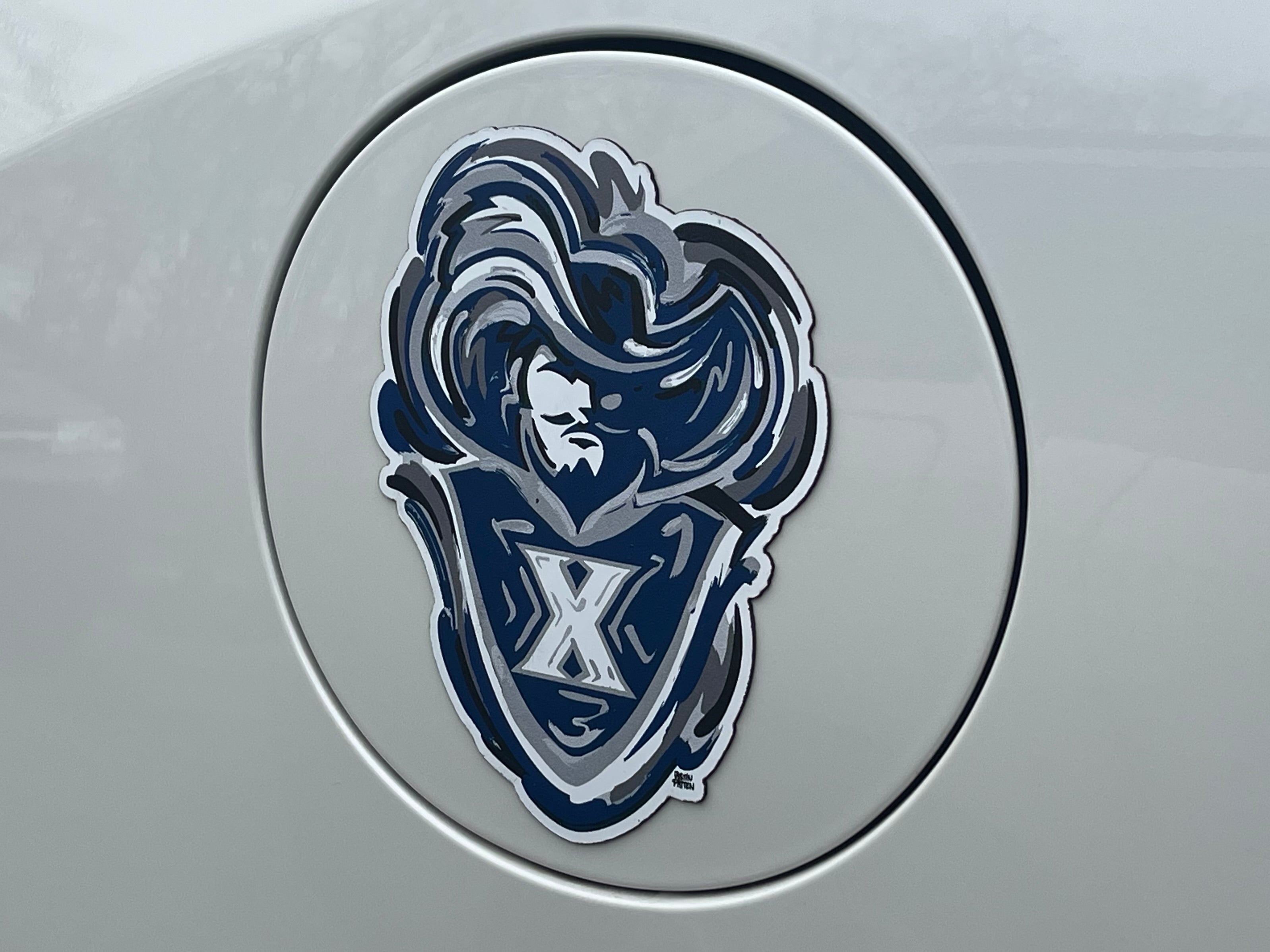 Xavier University Musketeers Magnet by Justin Patten (The Blue Blob, D'Artagnan, Cincinnati, Ohio, One for All)