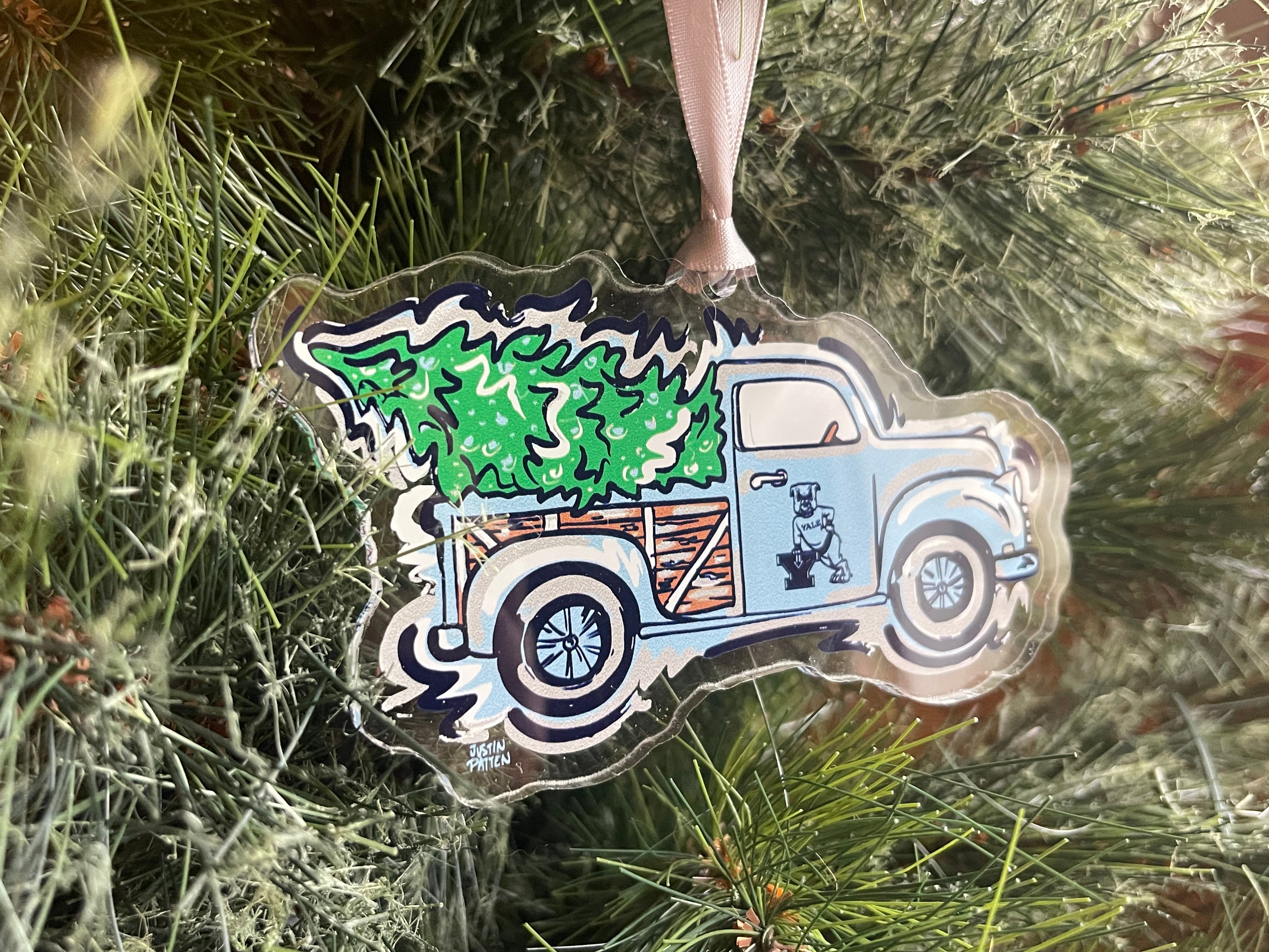 Yale University Truck Ornament by Justin Patten