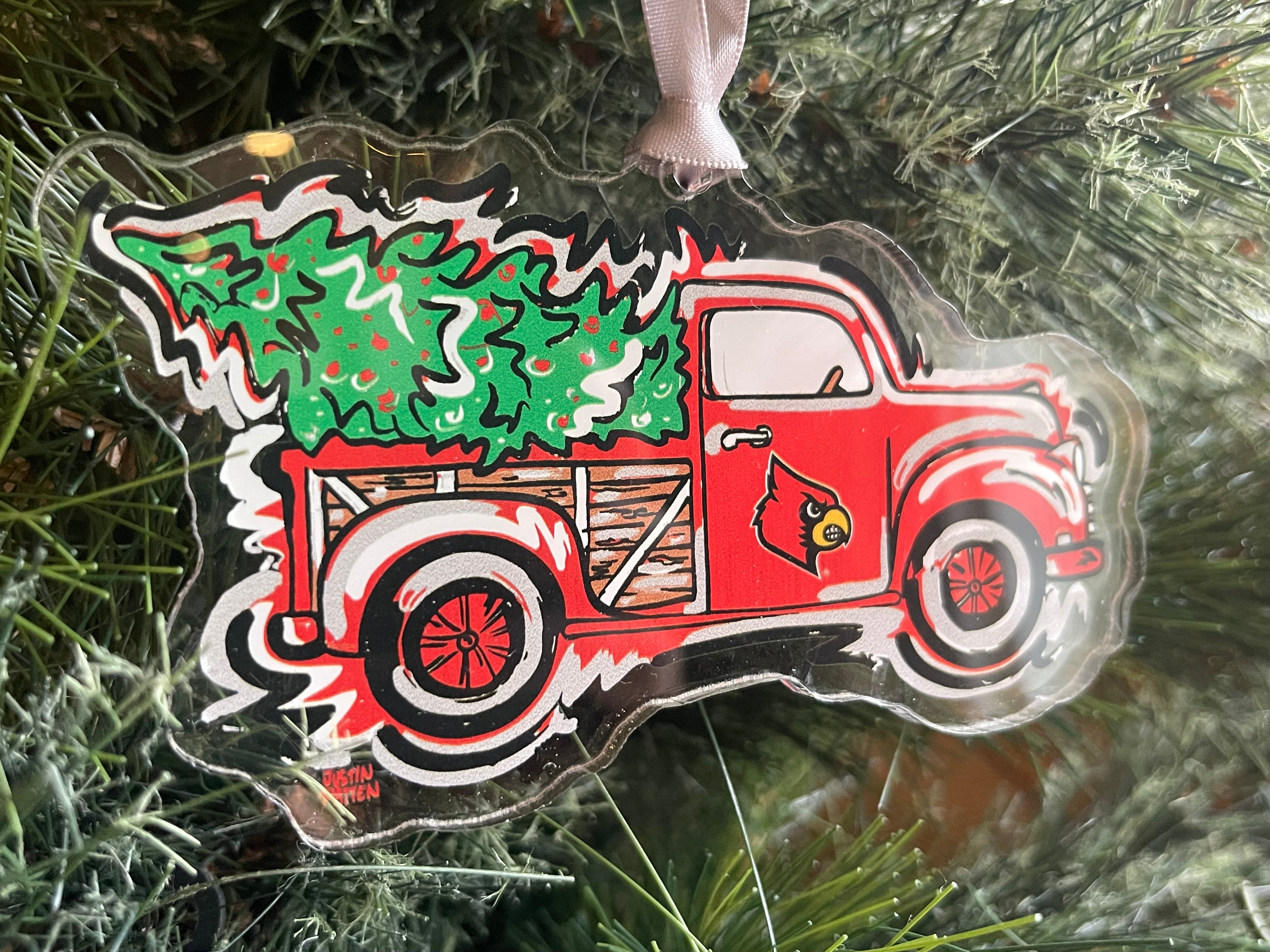 University of Louisville Truck Ornament by Justin Patten