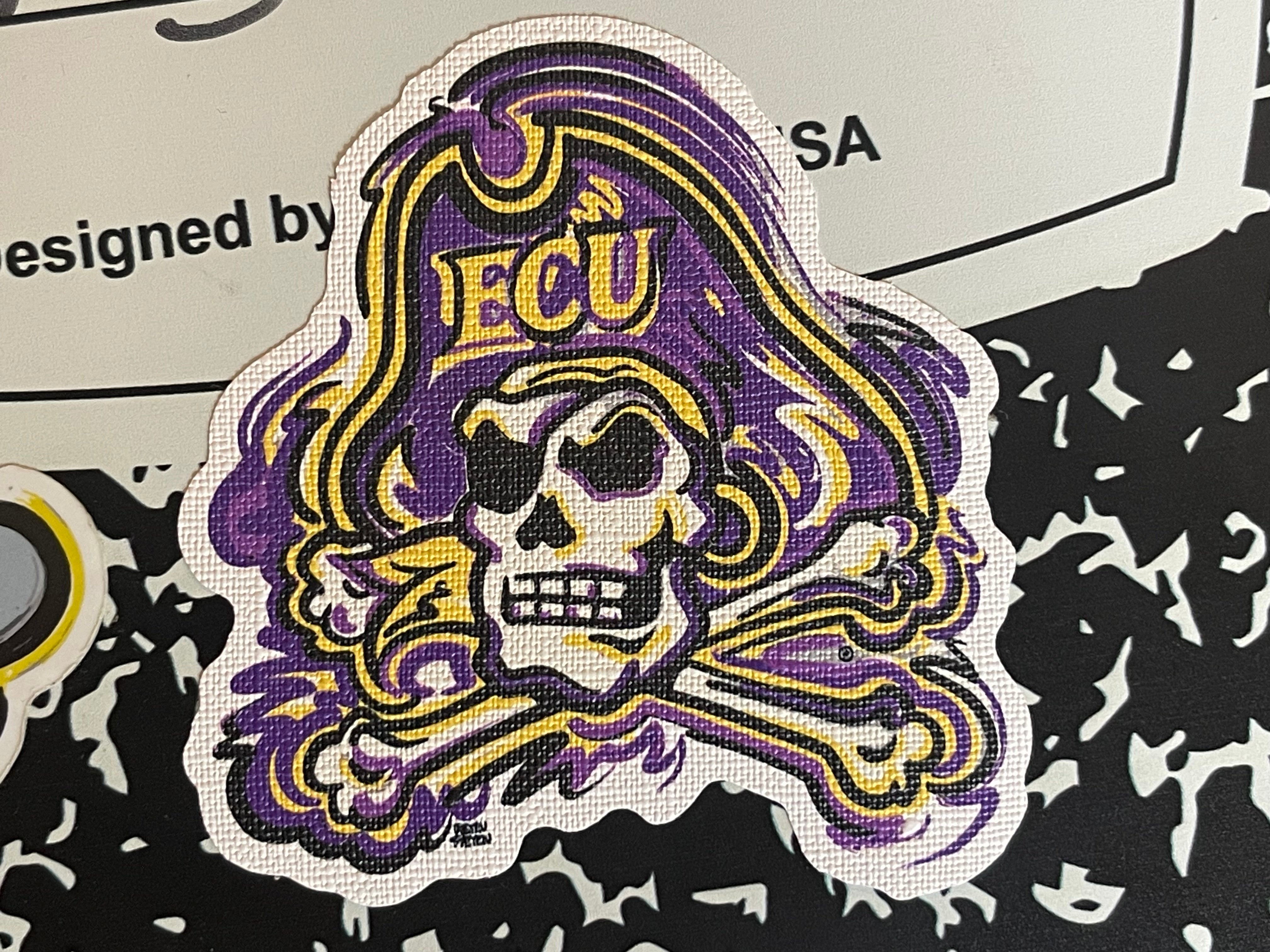East Carolina University Painted Pirates Logo Durable Sticker by Justin Patten