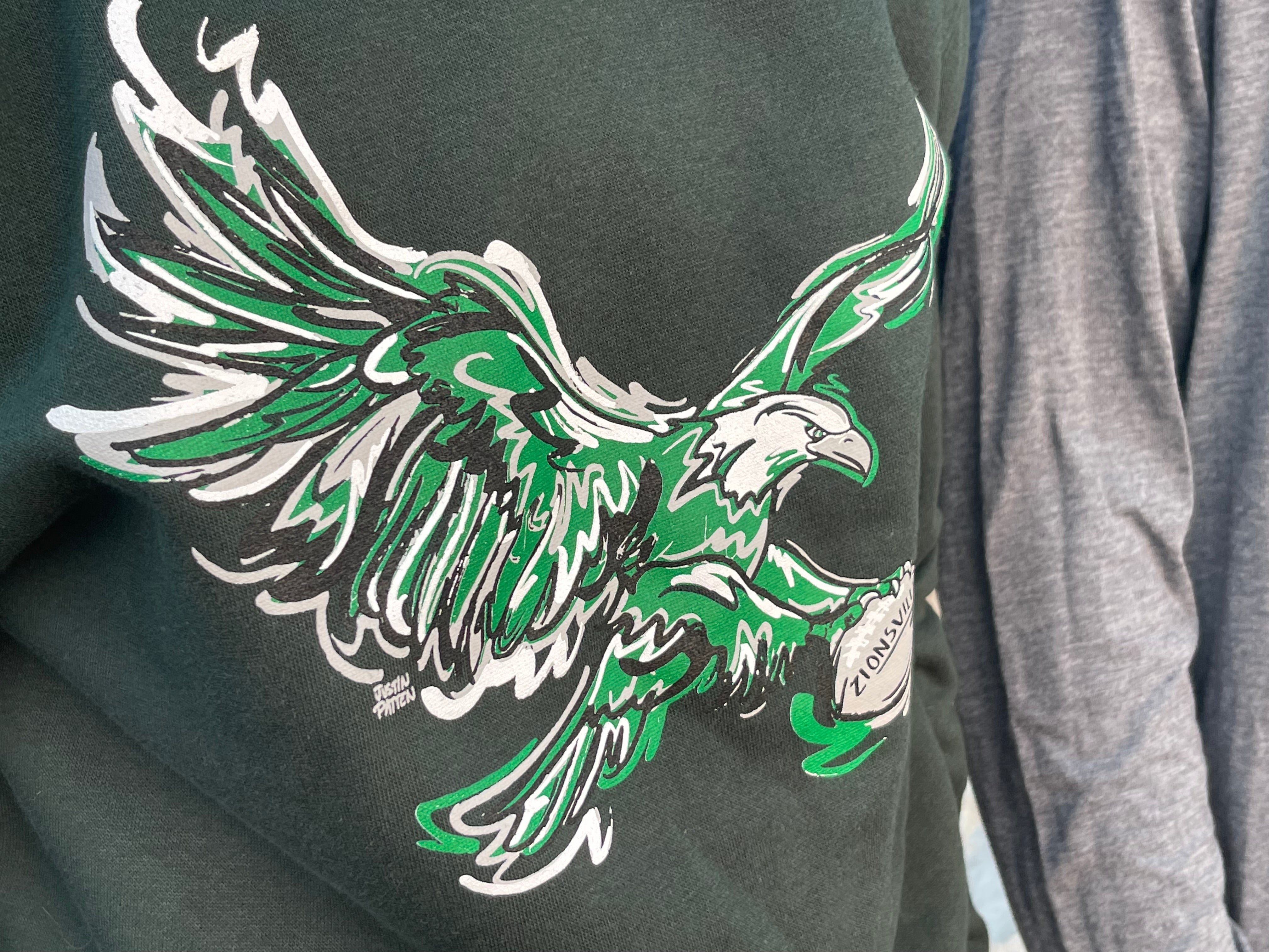 Zionsville Football Eagle Youth Hoodie by Justin Patten (Last Two)