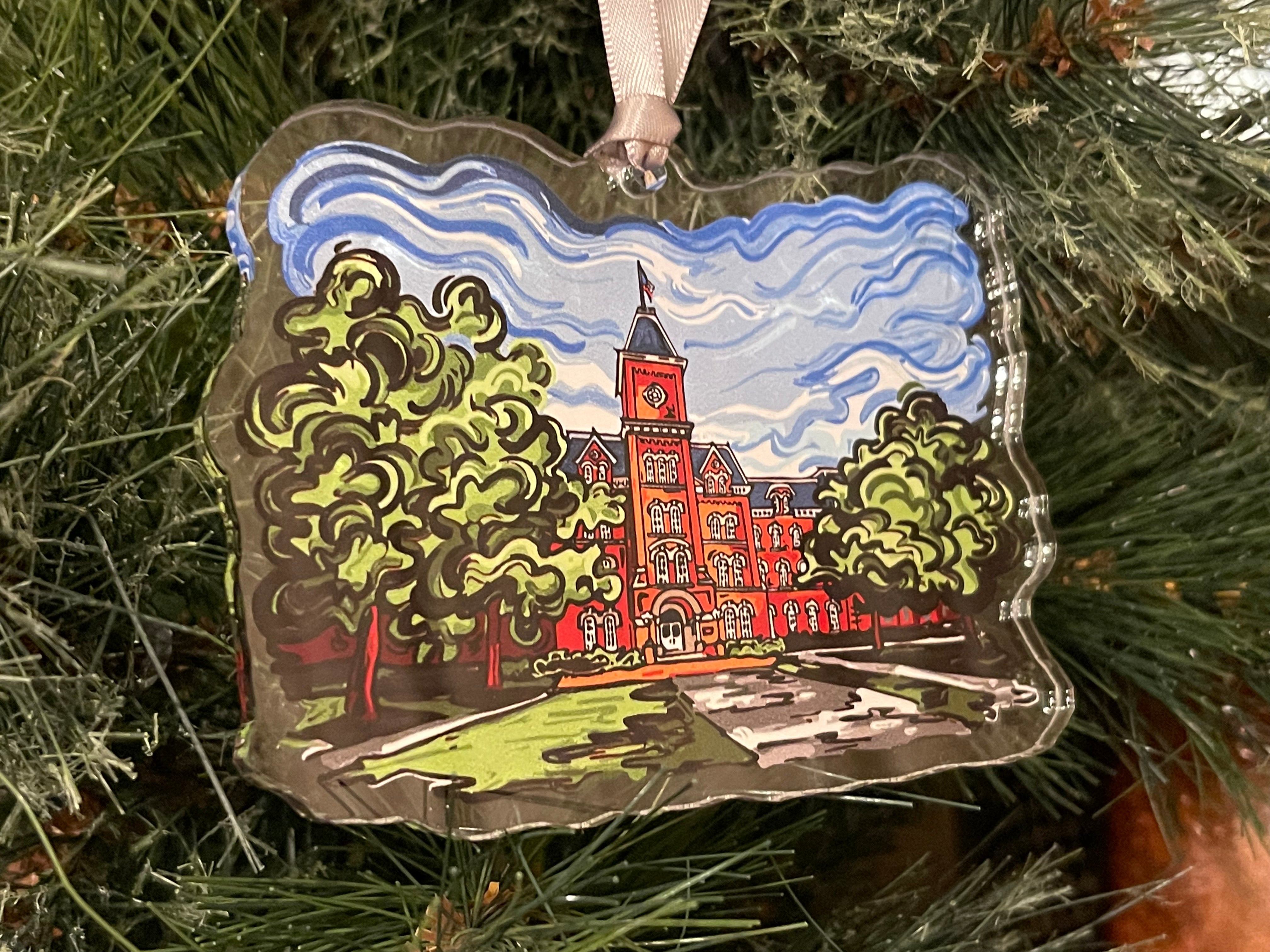 The Ohio State University Ornament of University Hall by Justin Patten