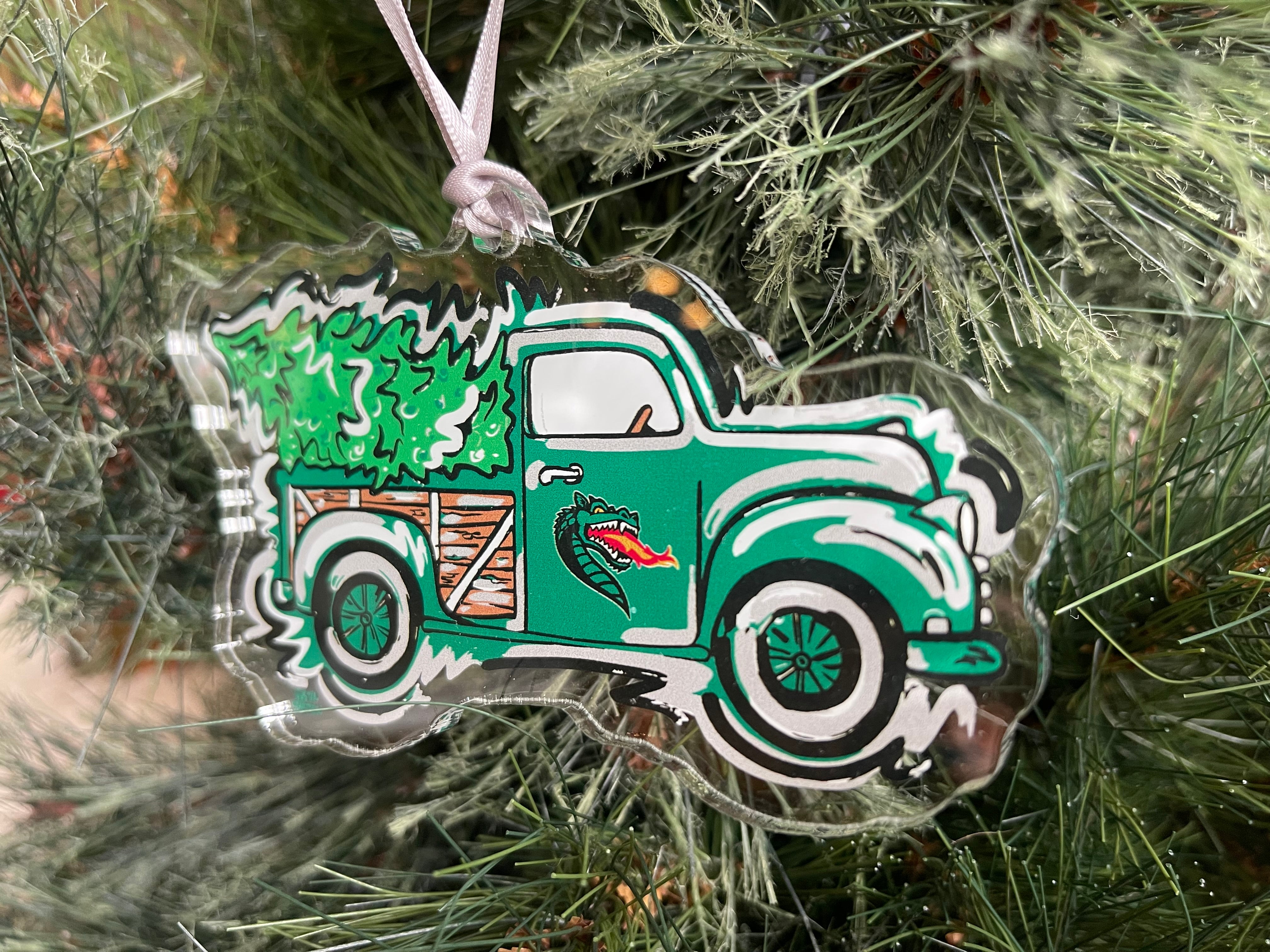 The University of Alabama at Birmingham Acrylic Christmas Truck Ornament by Justin Patten