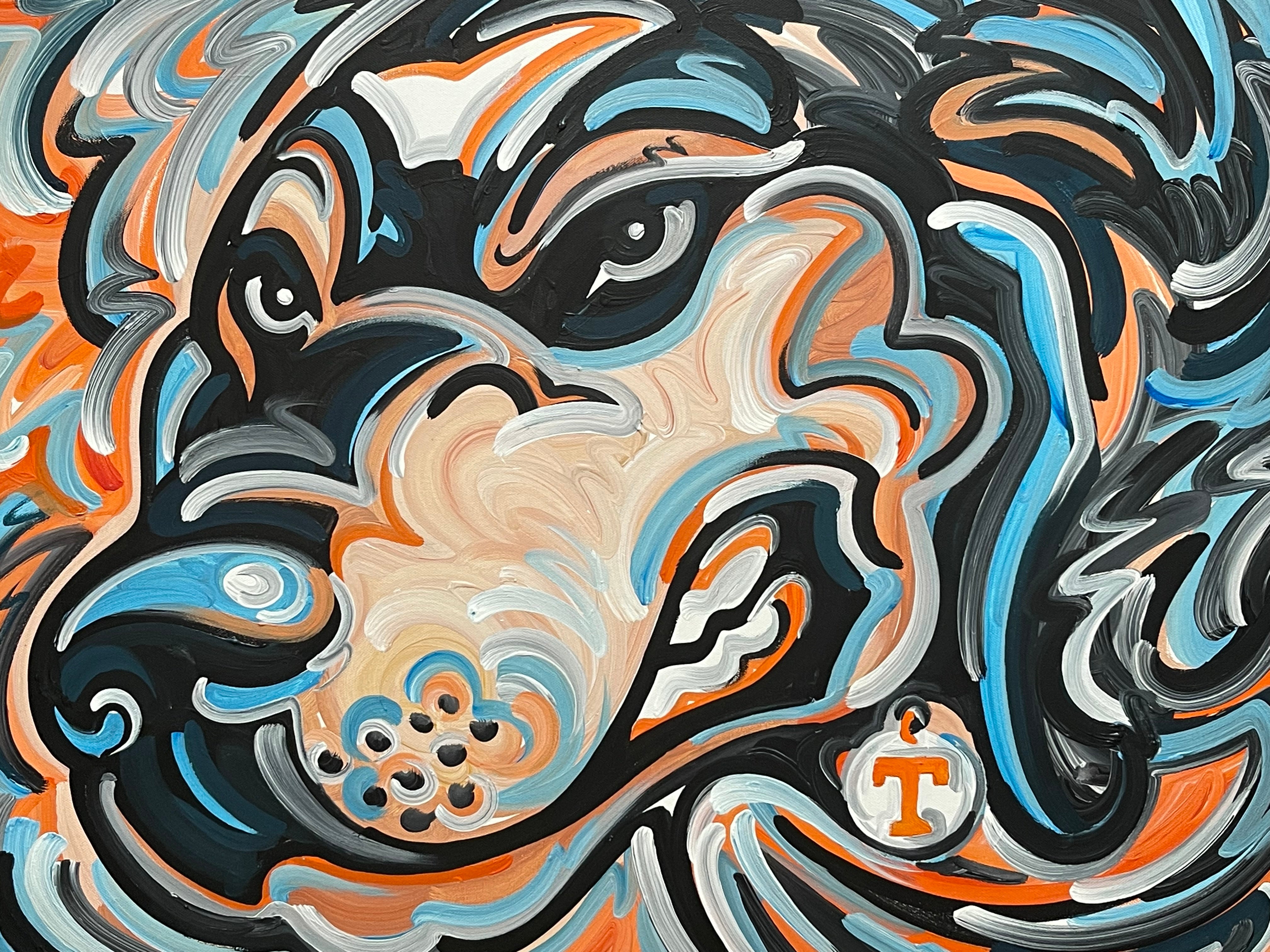 University of Tennessee 30"x 24" Made When Ordered Smokey Painting by Justin Patten