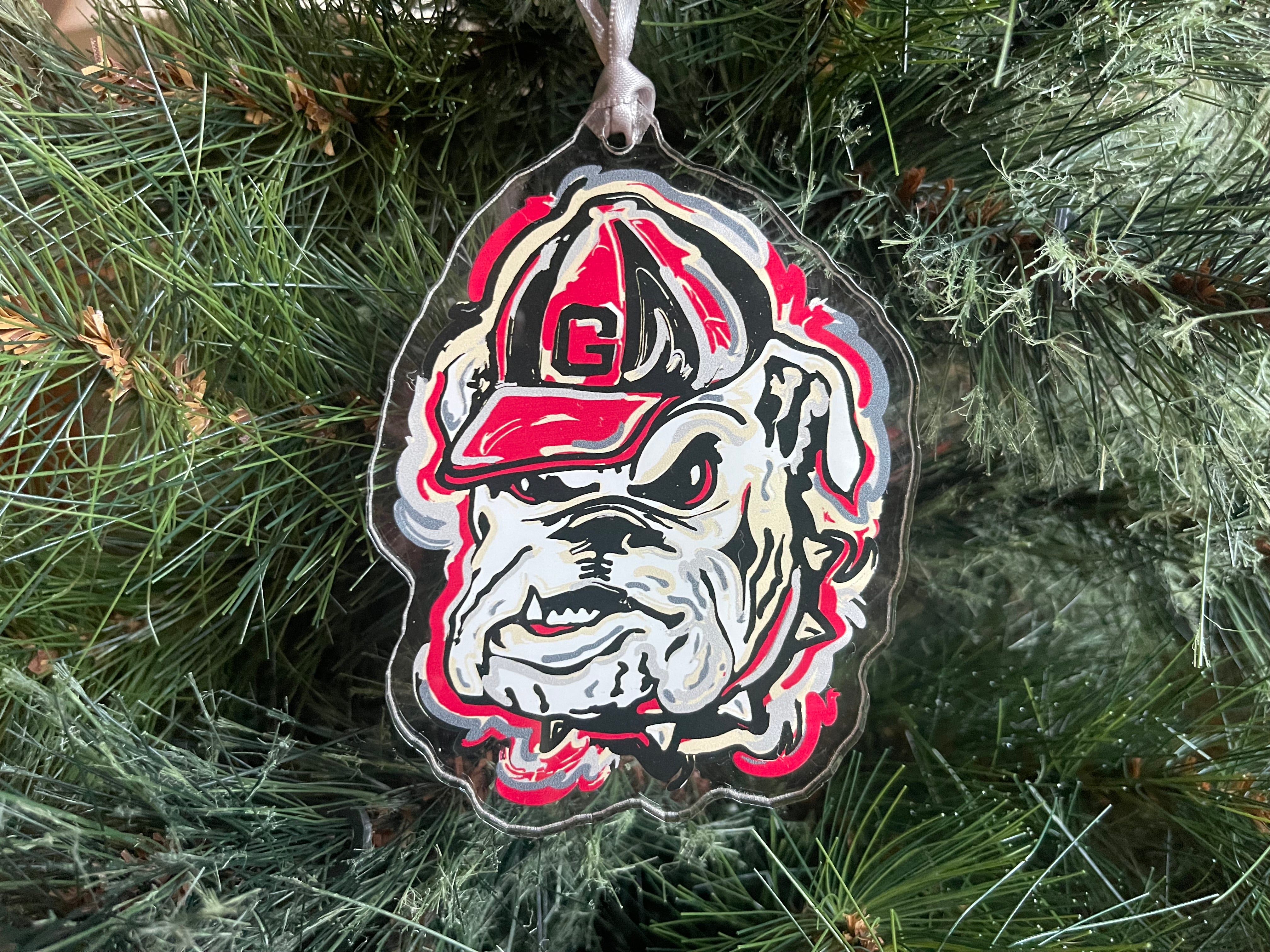 University of Georgia UGA Hairy Dawg Ornament by Justin Patten