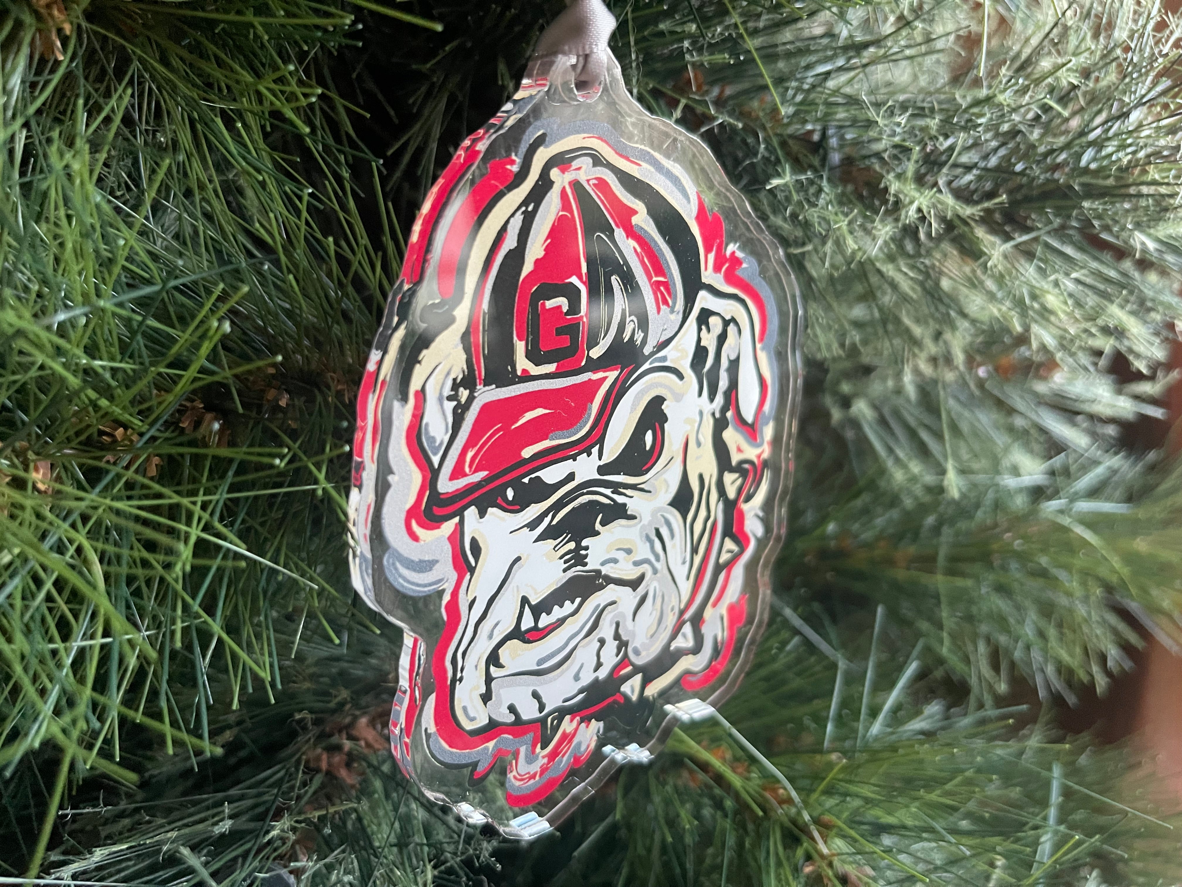 University of Georgia UGA Hairy Dawg Ornament by Justin Patten