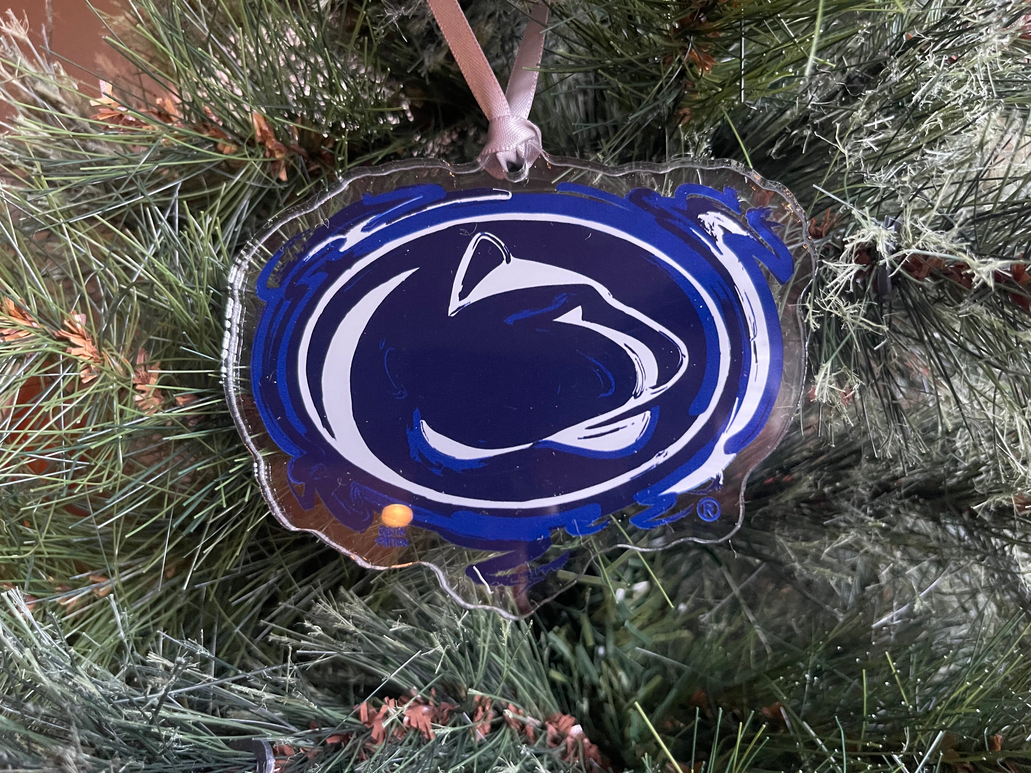 Penn State University Nittany Lions Ornament by Justin Patten