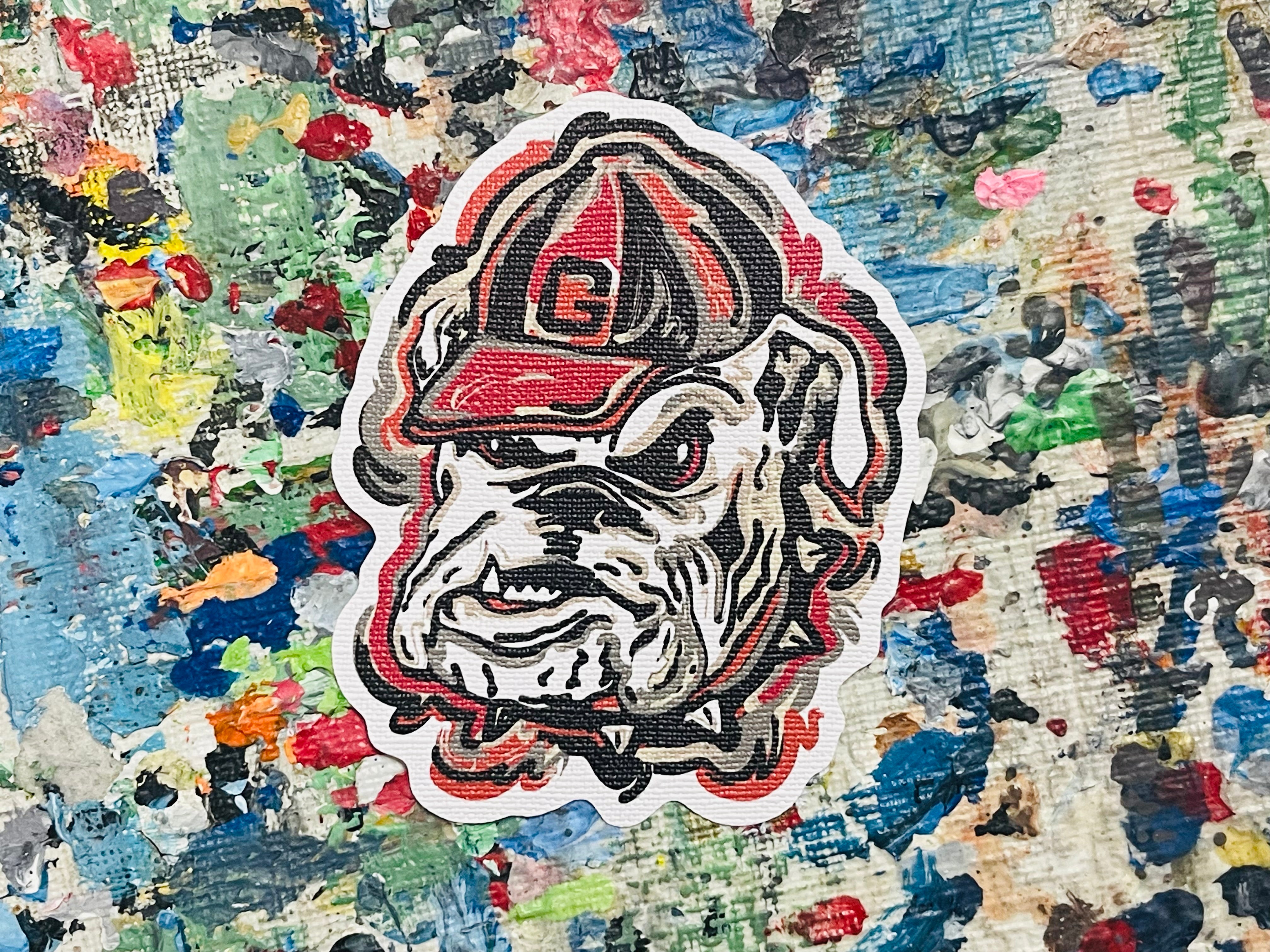 University of Georgia Hairy Dawg UGA Durable Sticker by Justin Patten