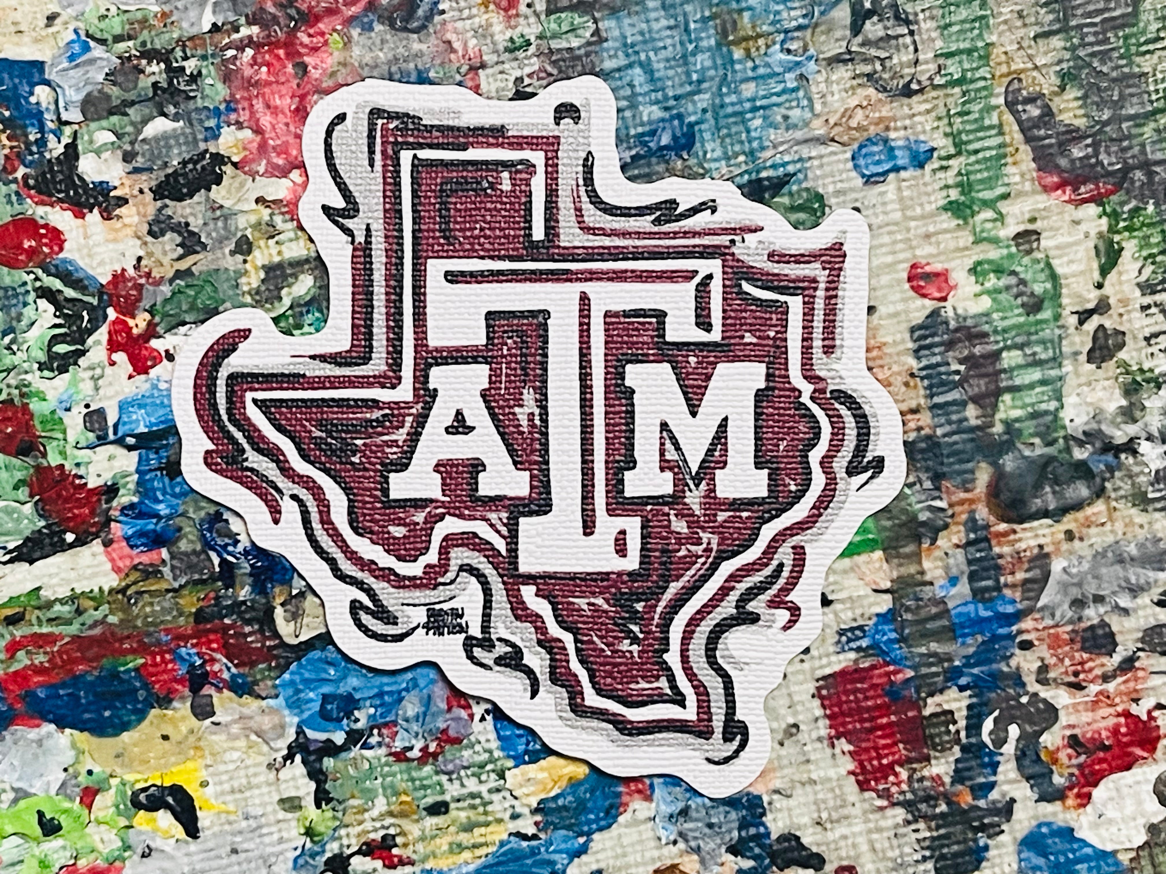Texas A&M  Durable Sticker by Justin Patten